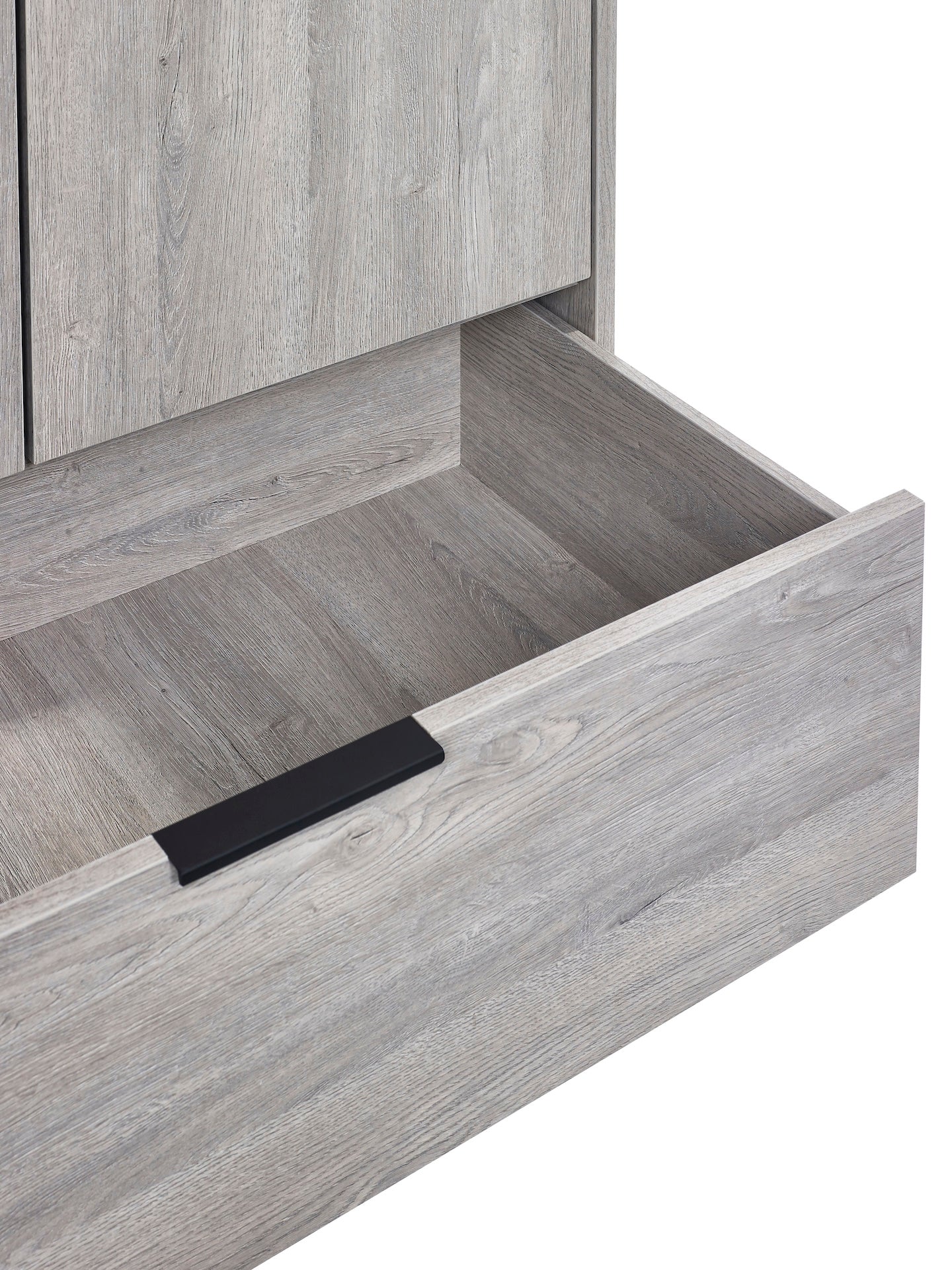 Bali 2 Door 1 Drawer Wardrobe - Grey Oak