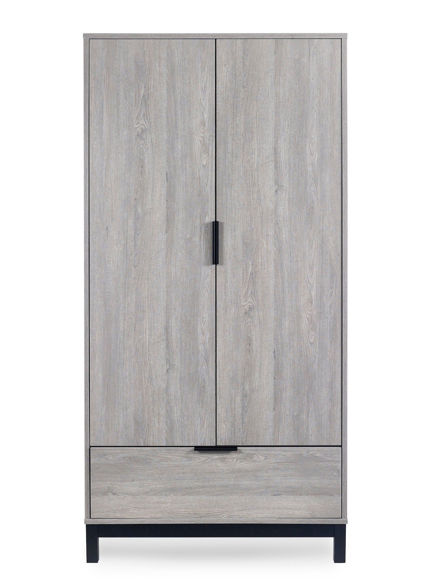 Bali 2 Door 1 Drawer Wardrobe - Grey Oak
