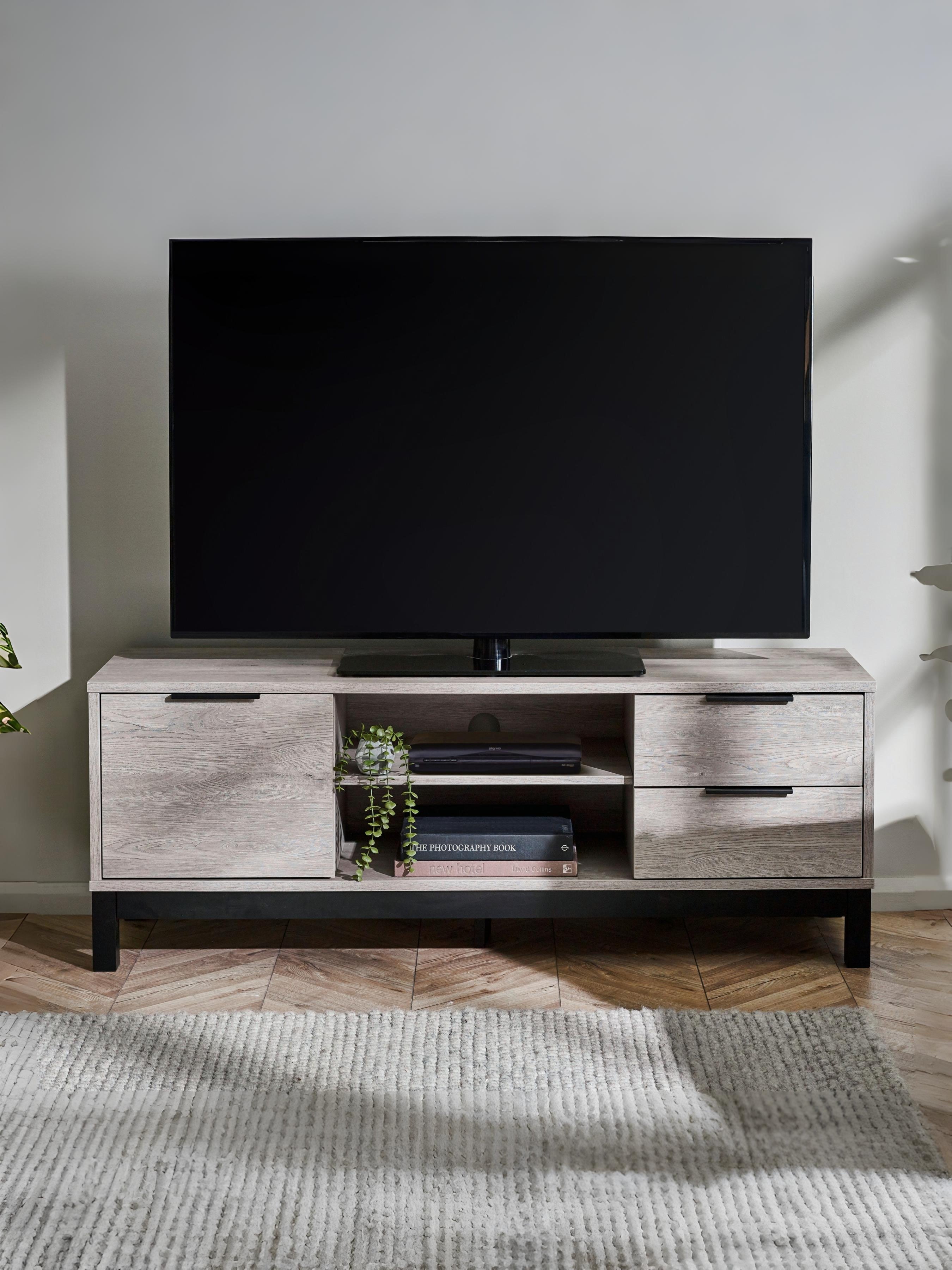 Bali TV Unit - Grey Oak