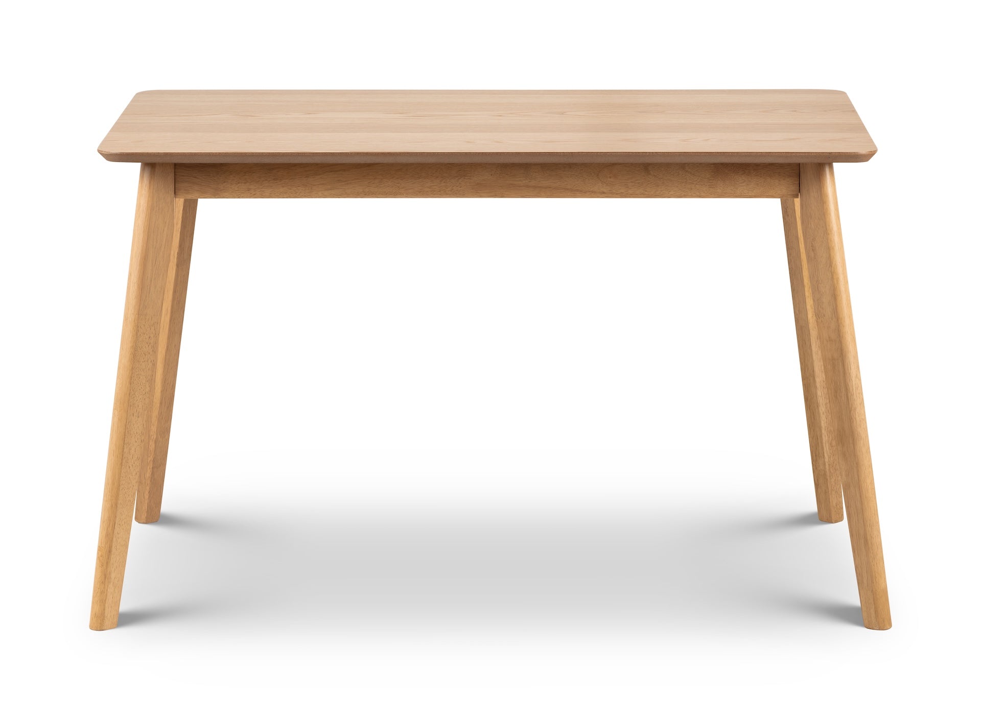 Boden Oak Veneer Rectangular Table With Tapered Legs
