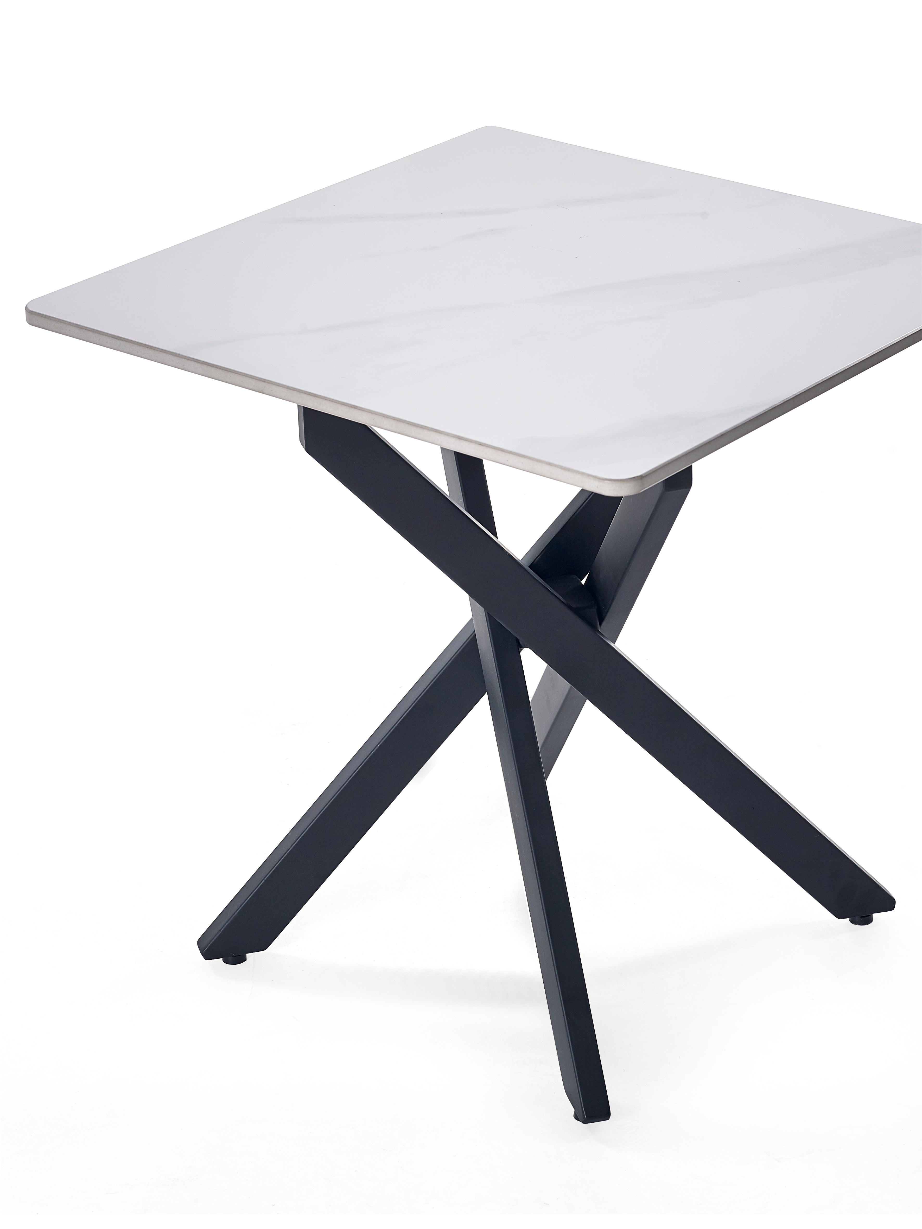 Bradley White Marble Lamp Table