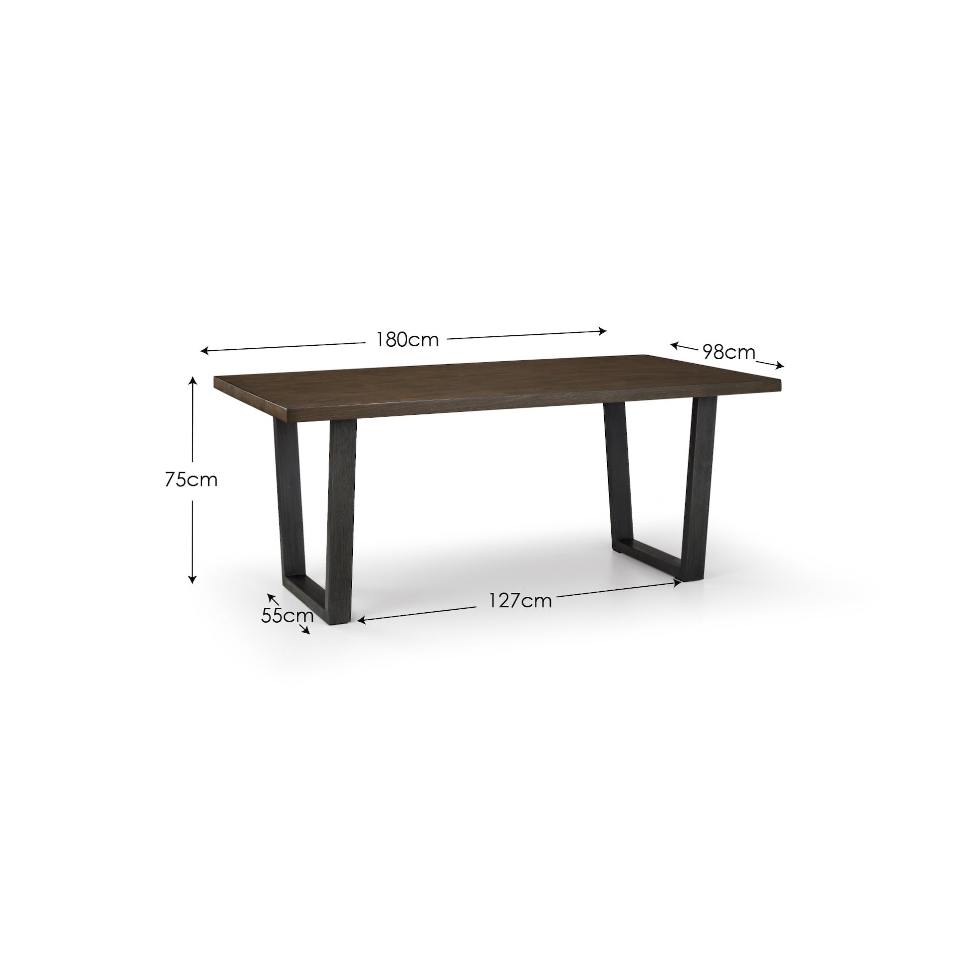 Brooklyn Dining Table - Dark Oak