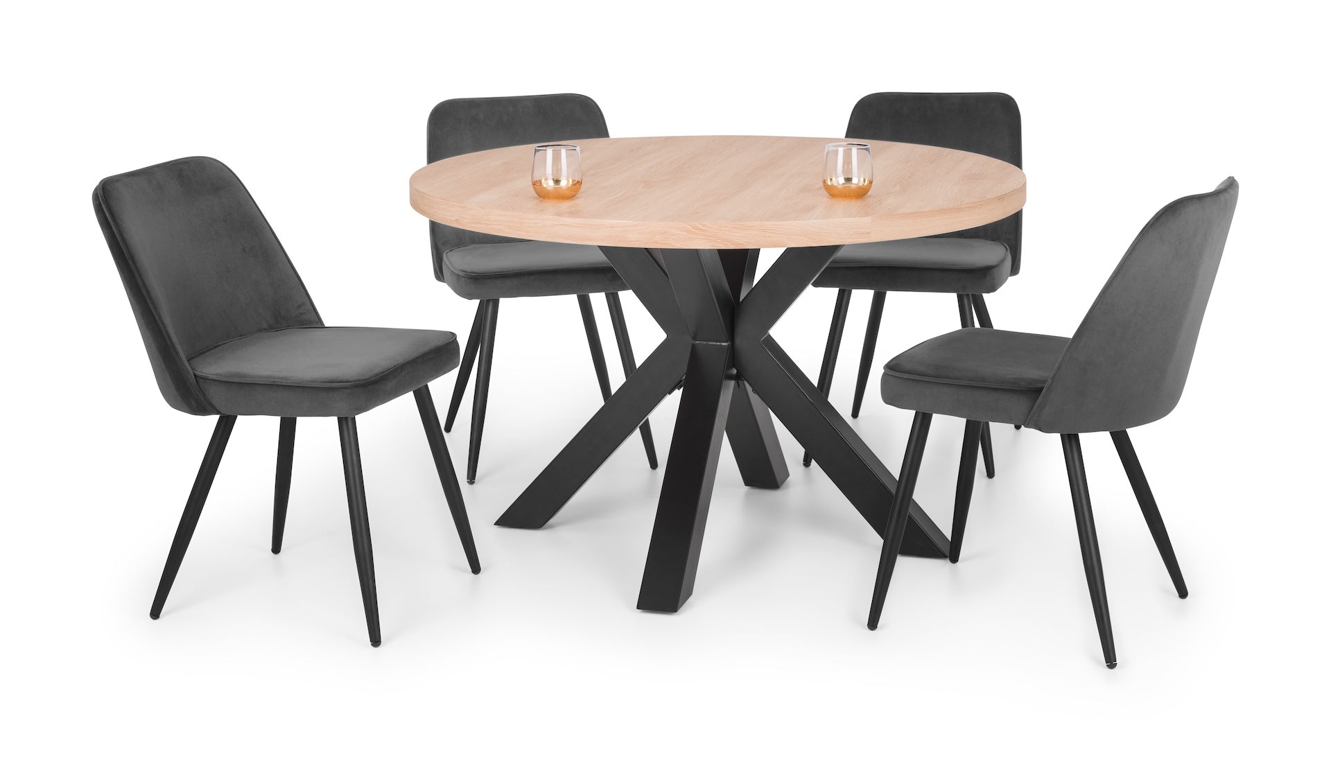 Burgess Dining Chairs - Grey (Set of 2)