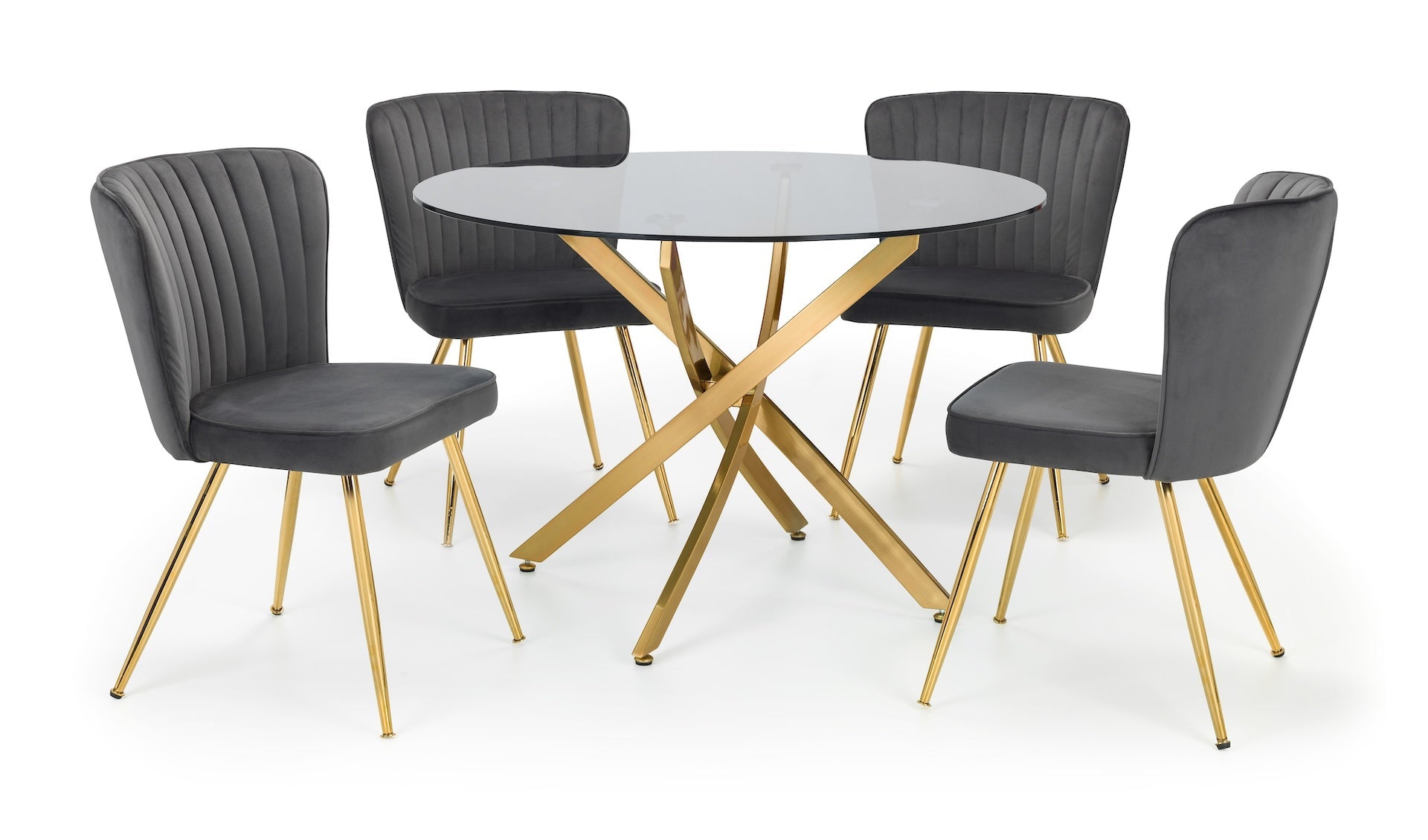 Cannes Dining Chairs - Grey (Set of 2)