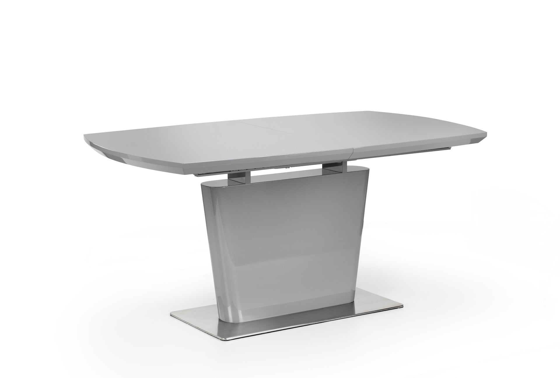 Como High Gloss Extending Table - Grey