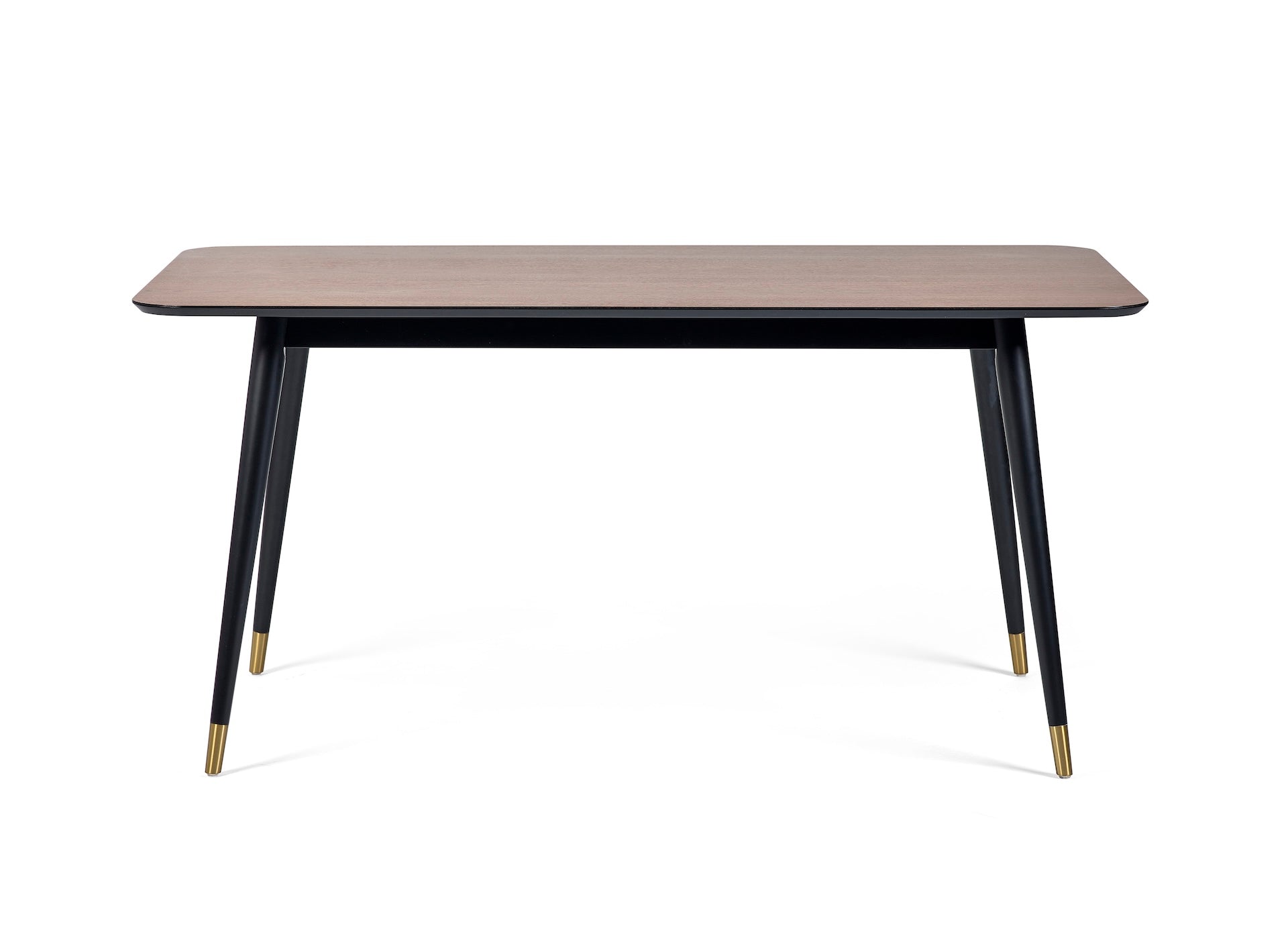 Findlay Rectangular Dining Table - Walnut & Black