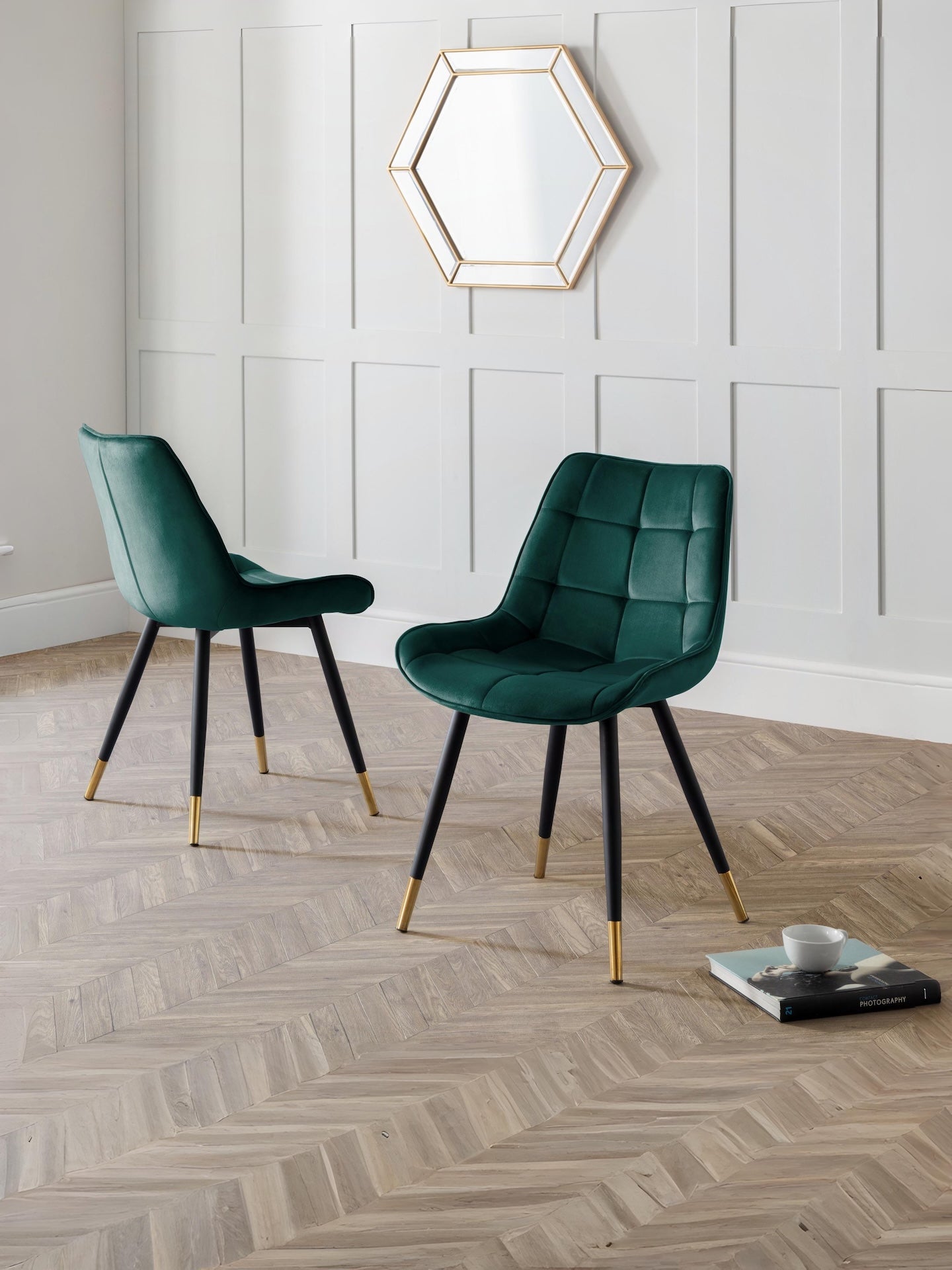 Hadid Dining Chairs - Green (Set Of 2)