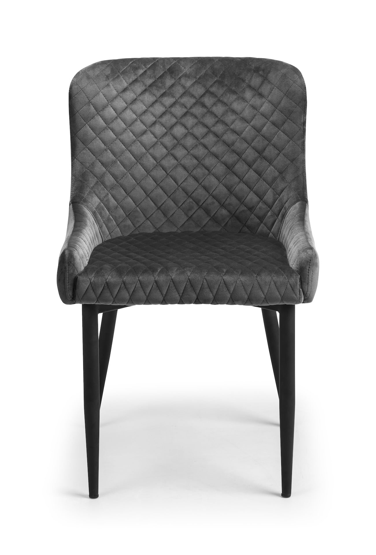 Luxe Velvet Dining Chairs - Grey (Set Of 2)