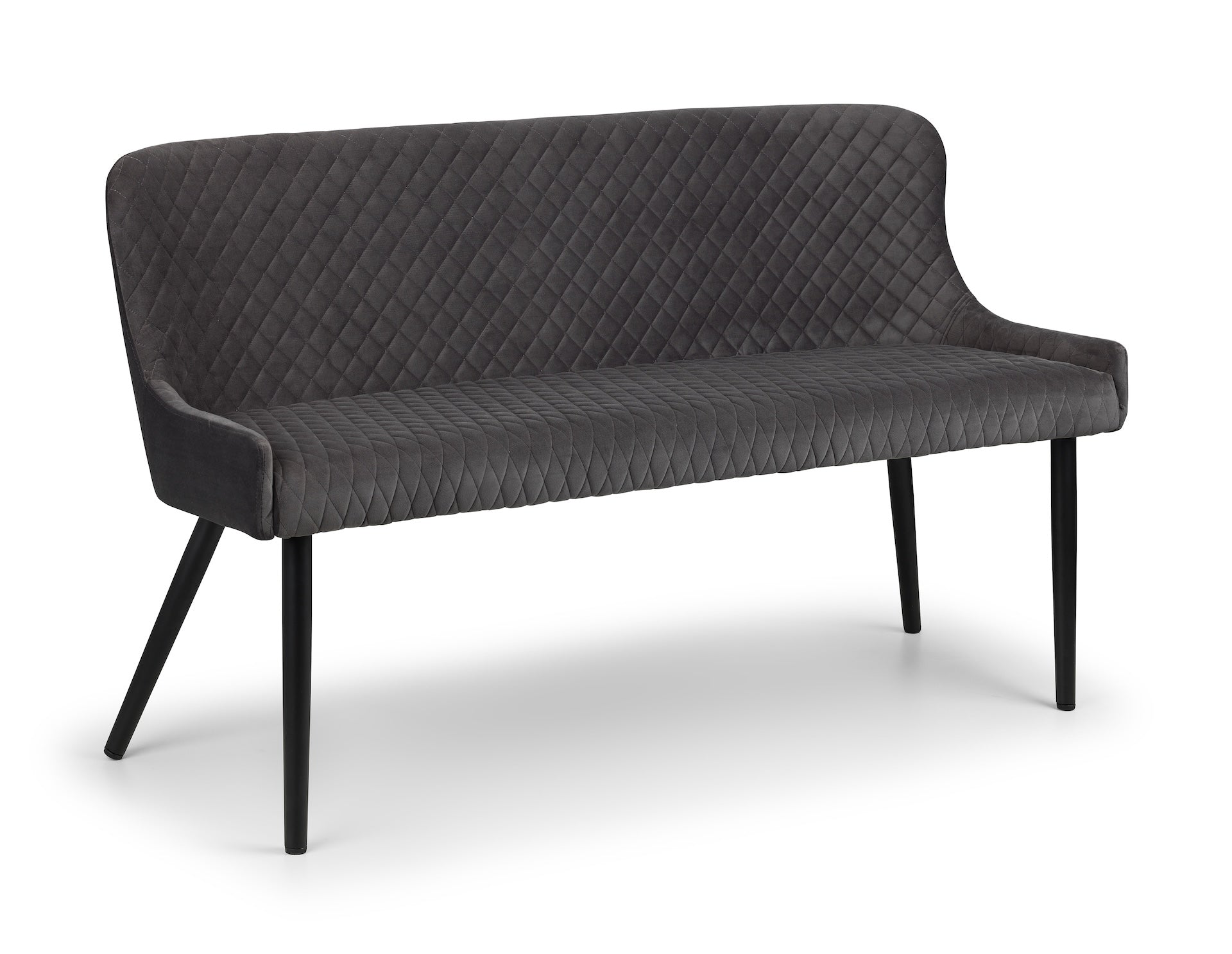 Luxe High Back Bench - Grey