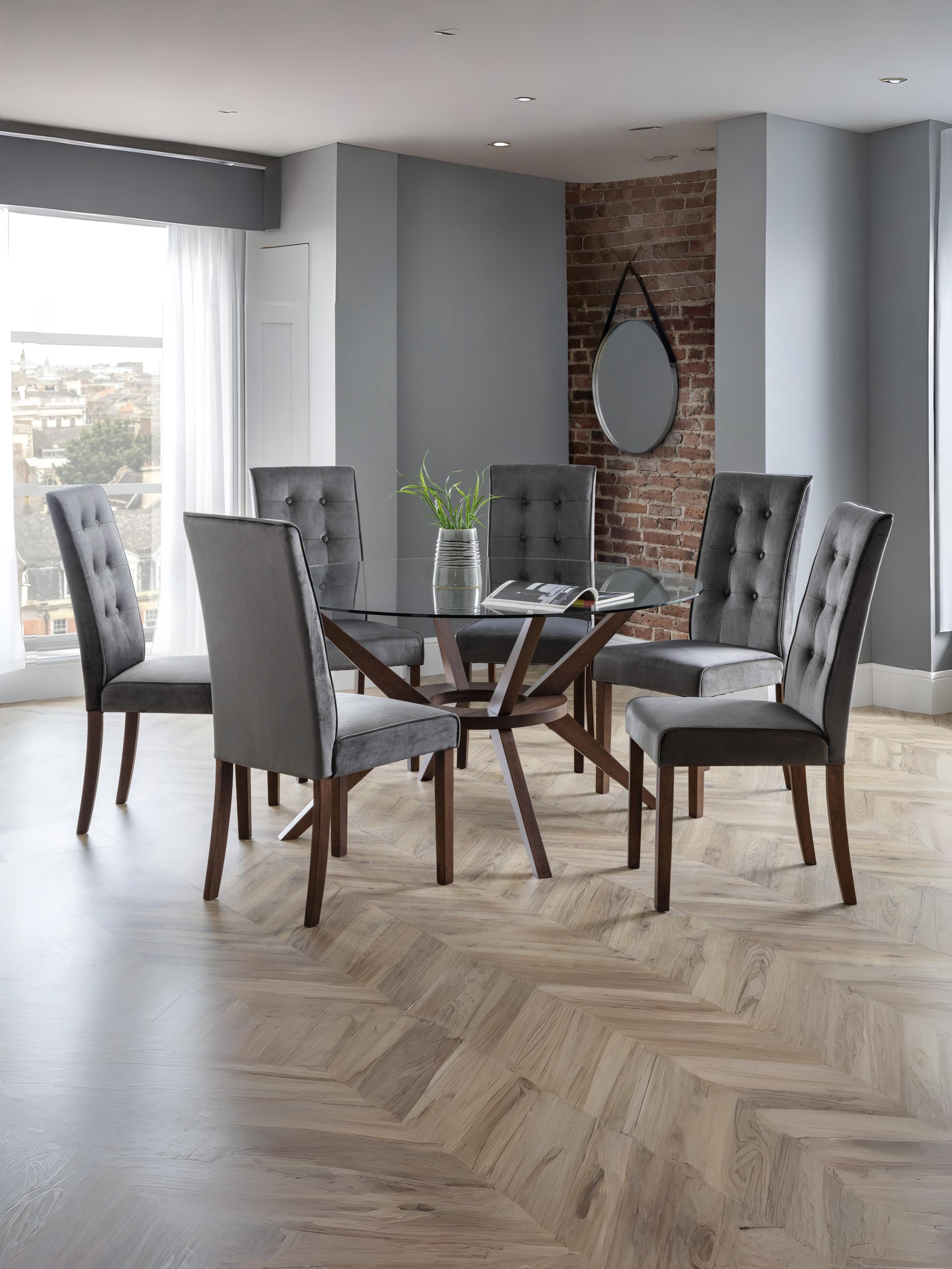 Madrid Velvet Dining Chairs (Set Of 2)