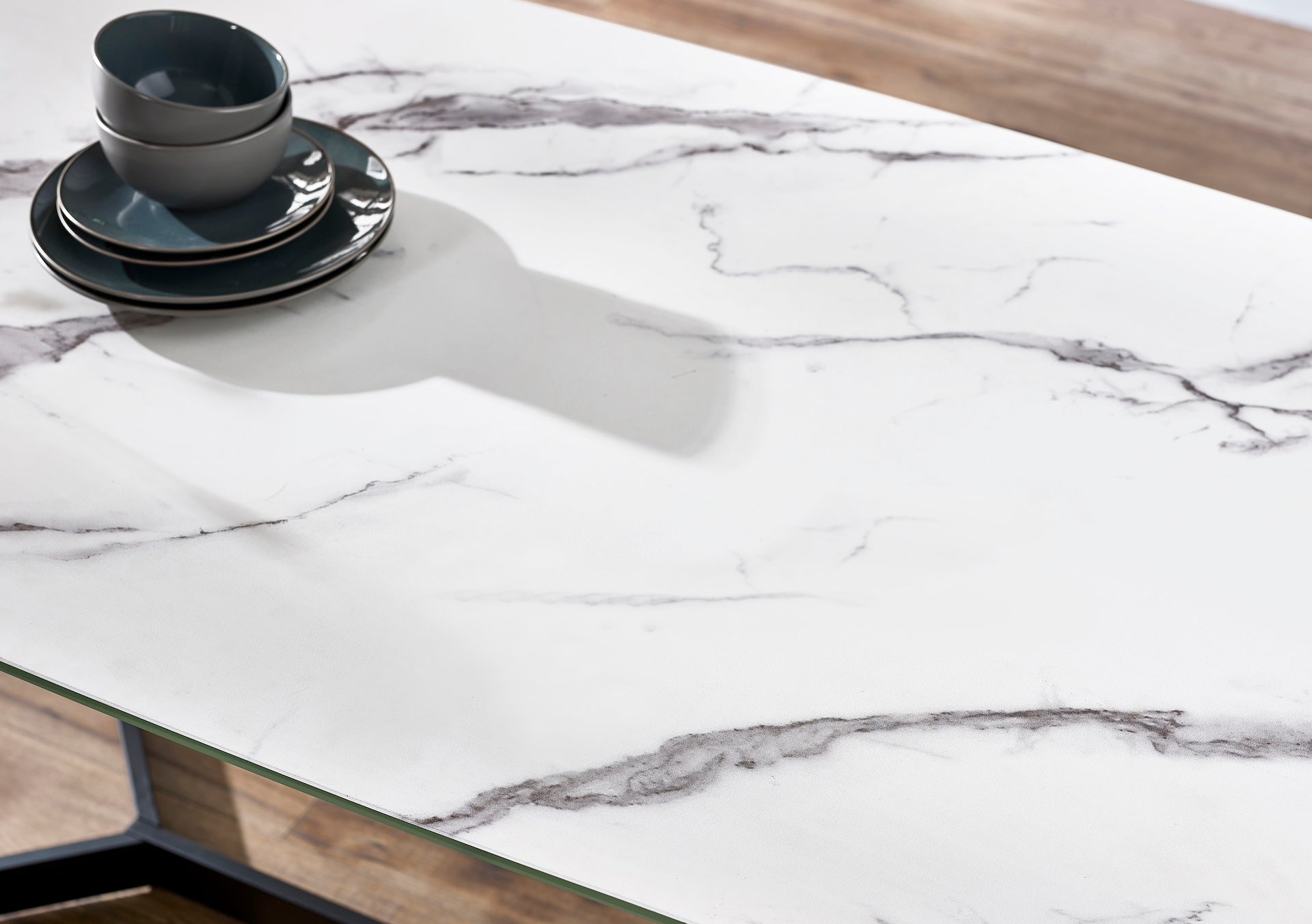 Olympus Dining Table - White Marble