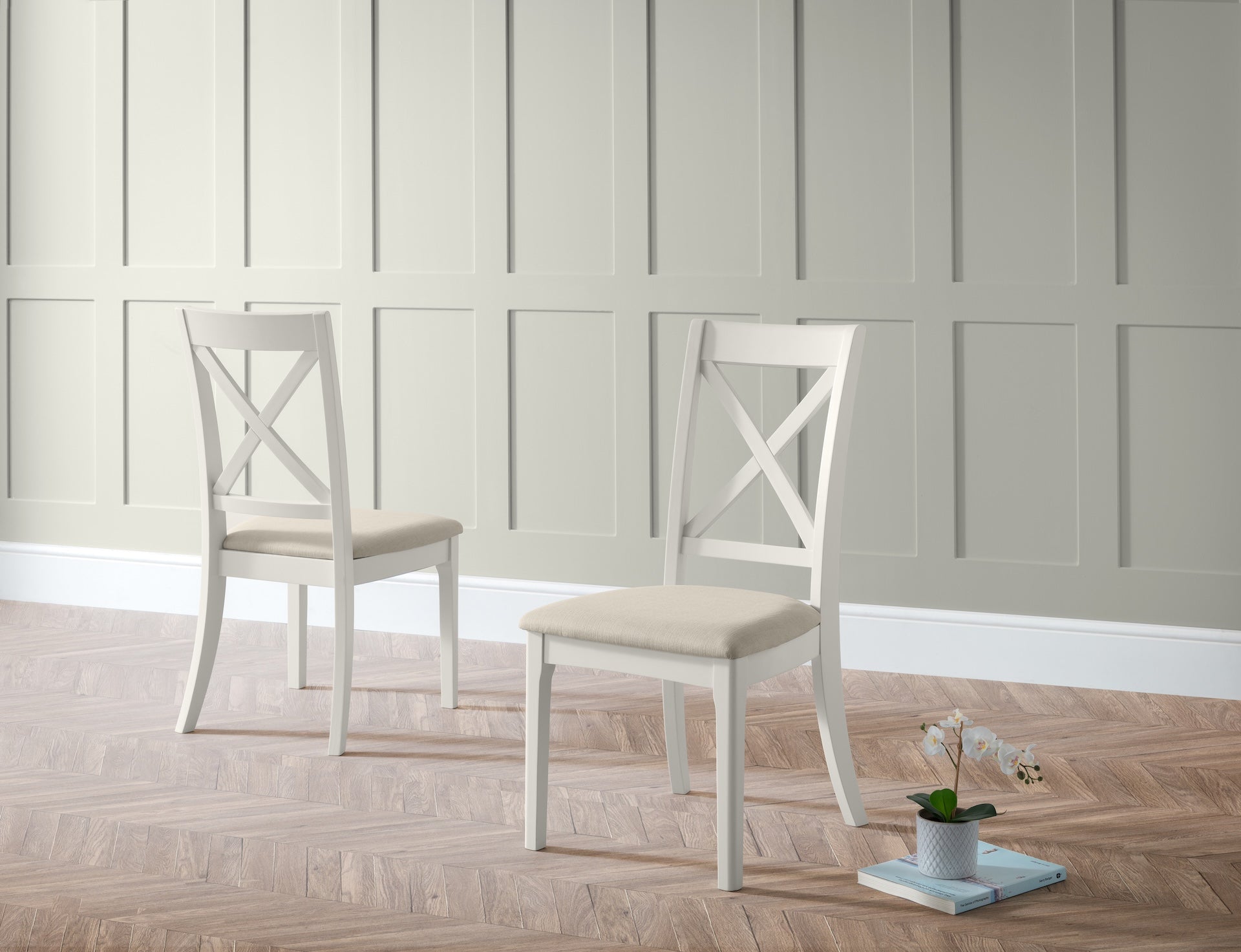 Provence Dining Chairs - Grey (Set Of 2)