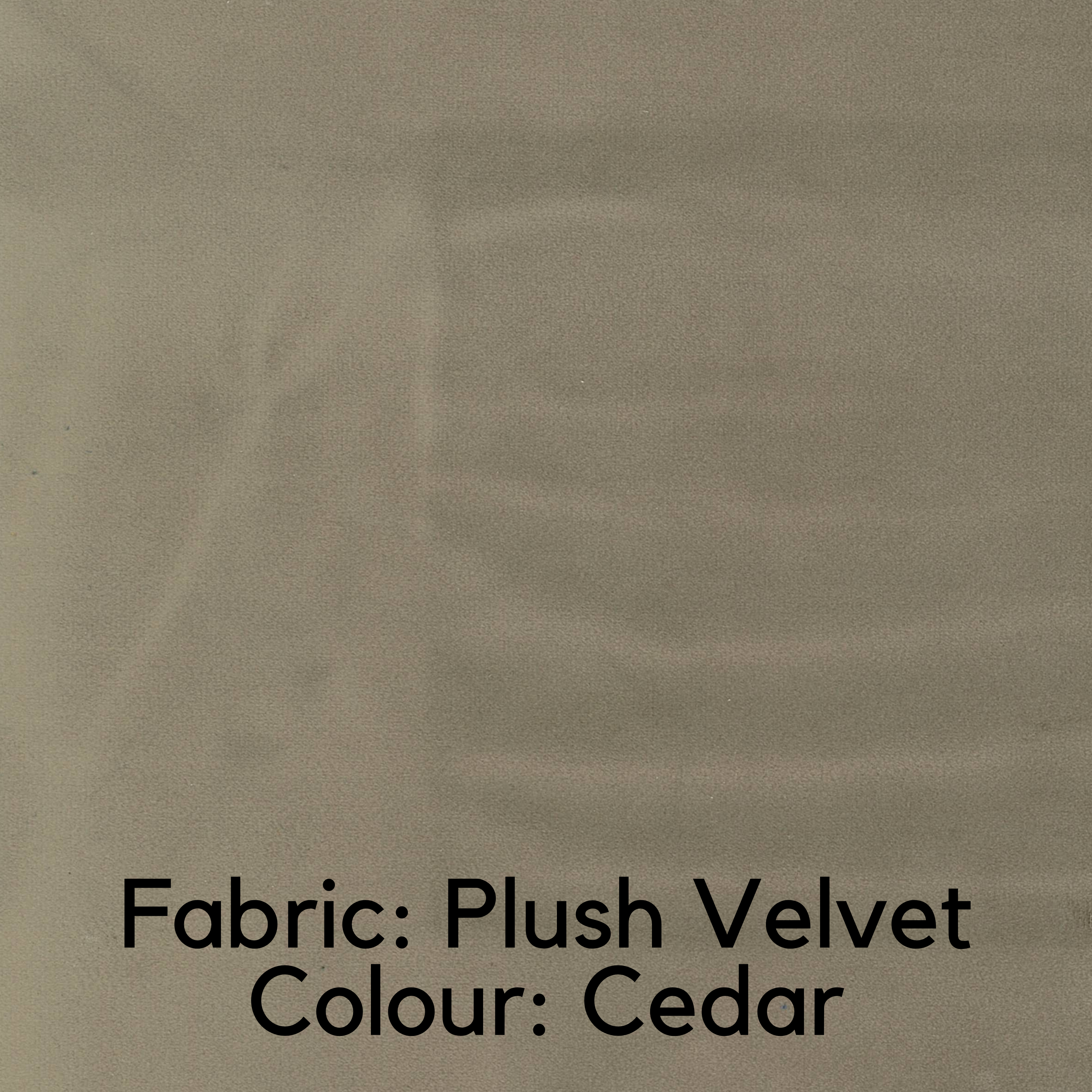 Plush Velvet Fabric - Cedar (Colour Swatch)