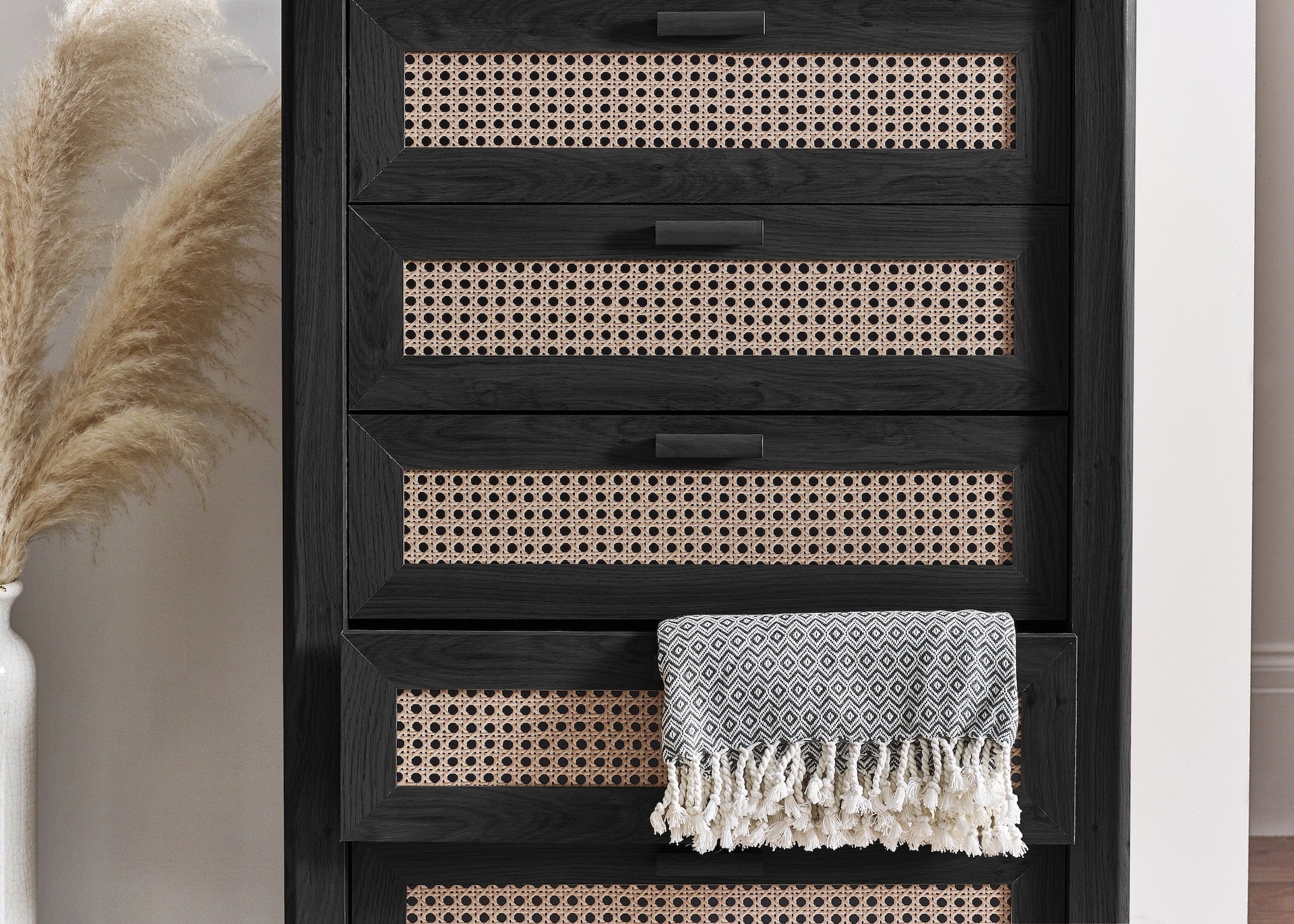 Sydney 5 Drawer Chest - Black Ash