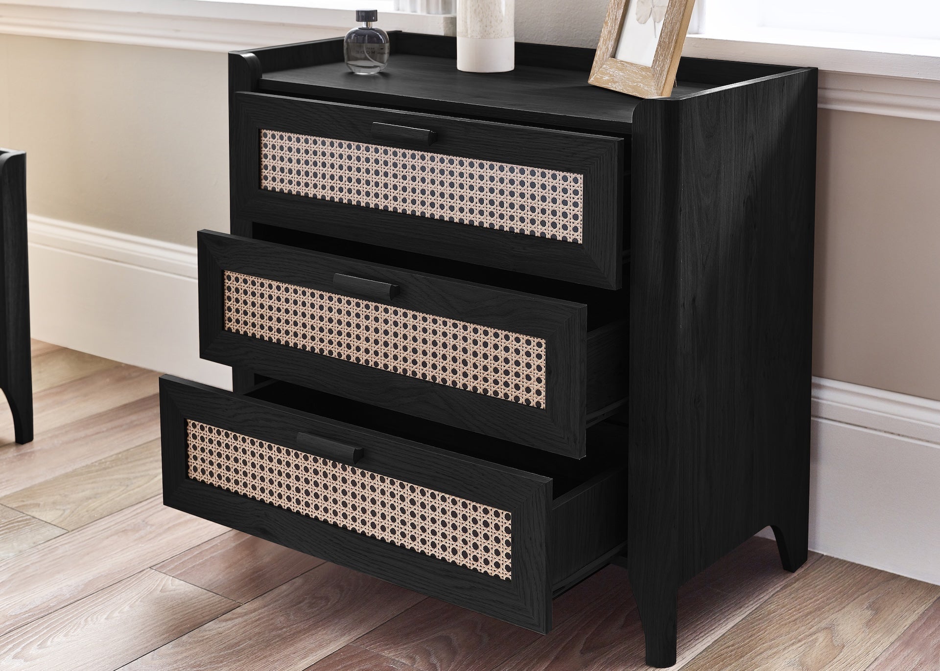 Sydney 3 Drawer Chest - Black Ash