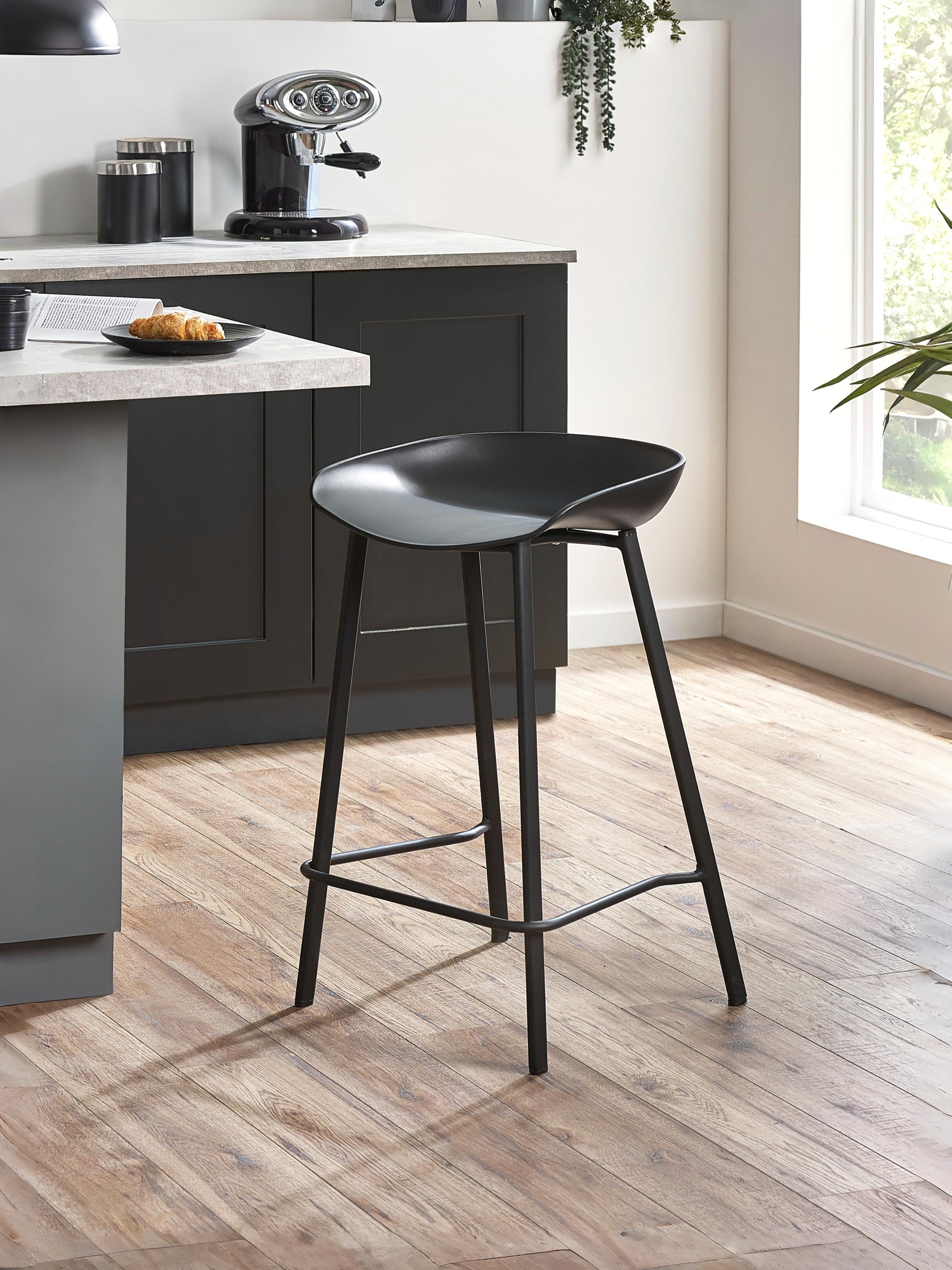 Renzo Bar Stool Black (Set of 2)