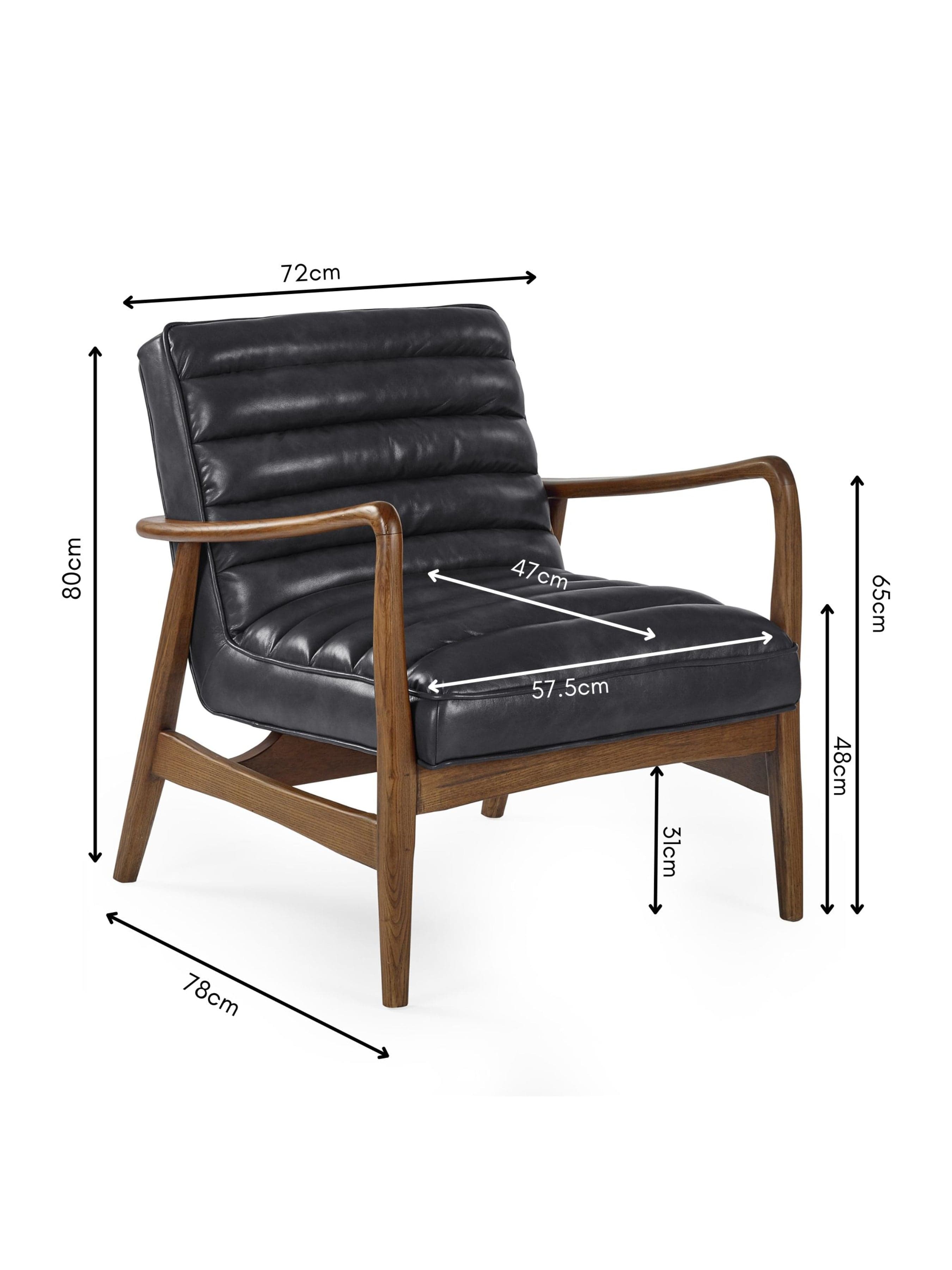 Julian Bowen Armchair Marshall Accent Chair - Black Bed Kings