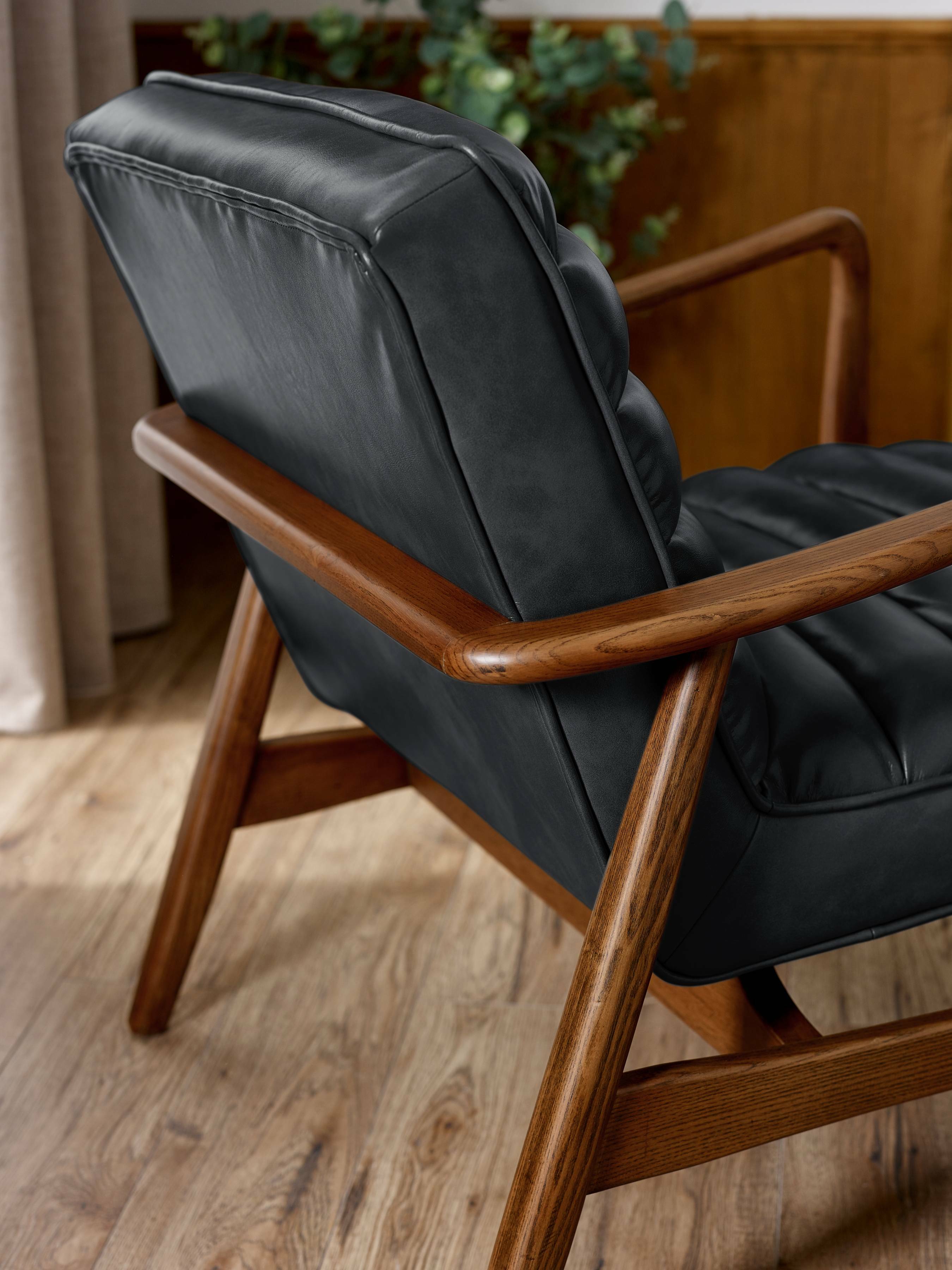 Julian Bowen Armchair Marshall Accent Chair - Black Bed Kings