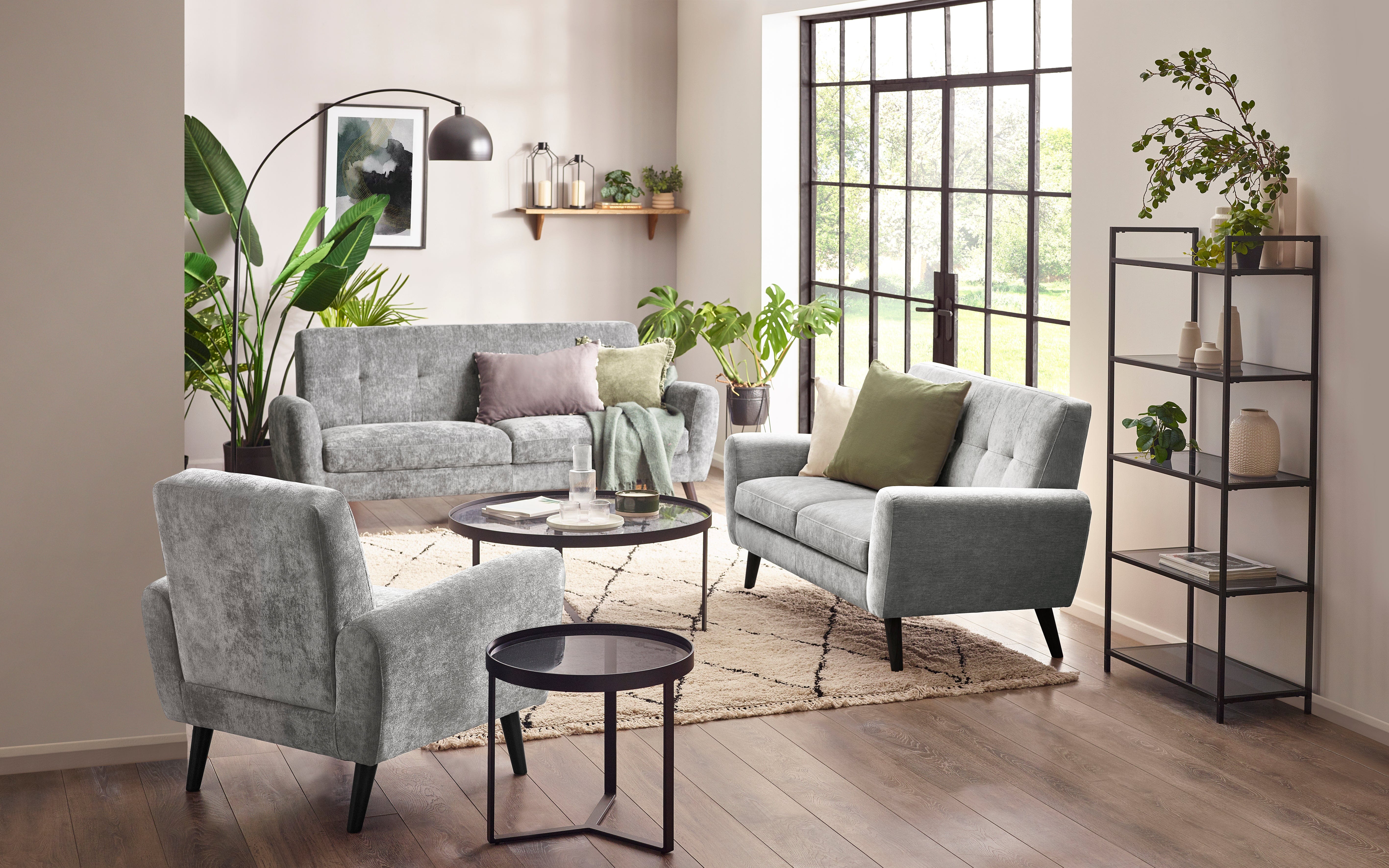 Julian Bowen Armchair Monza Chair - Dove Bed Kings