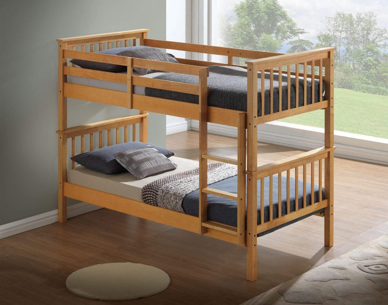 Artisan Bed Company Bunk Bed Louis 2 In 1 Beech Bunk Bed