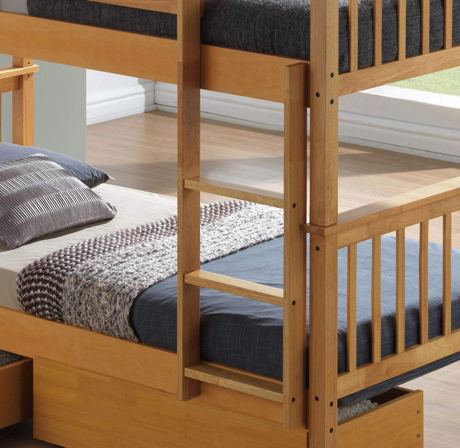 Artisan Bed Company Bunk Bed Louis 2 In 1 Beech Bunk Bed