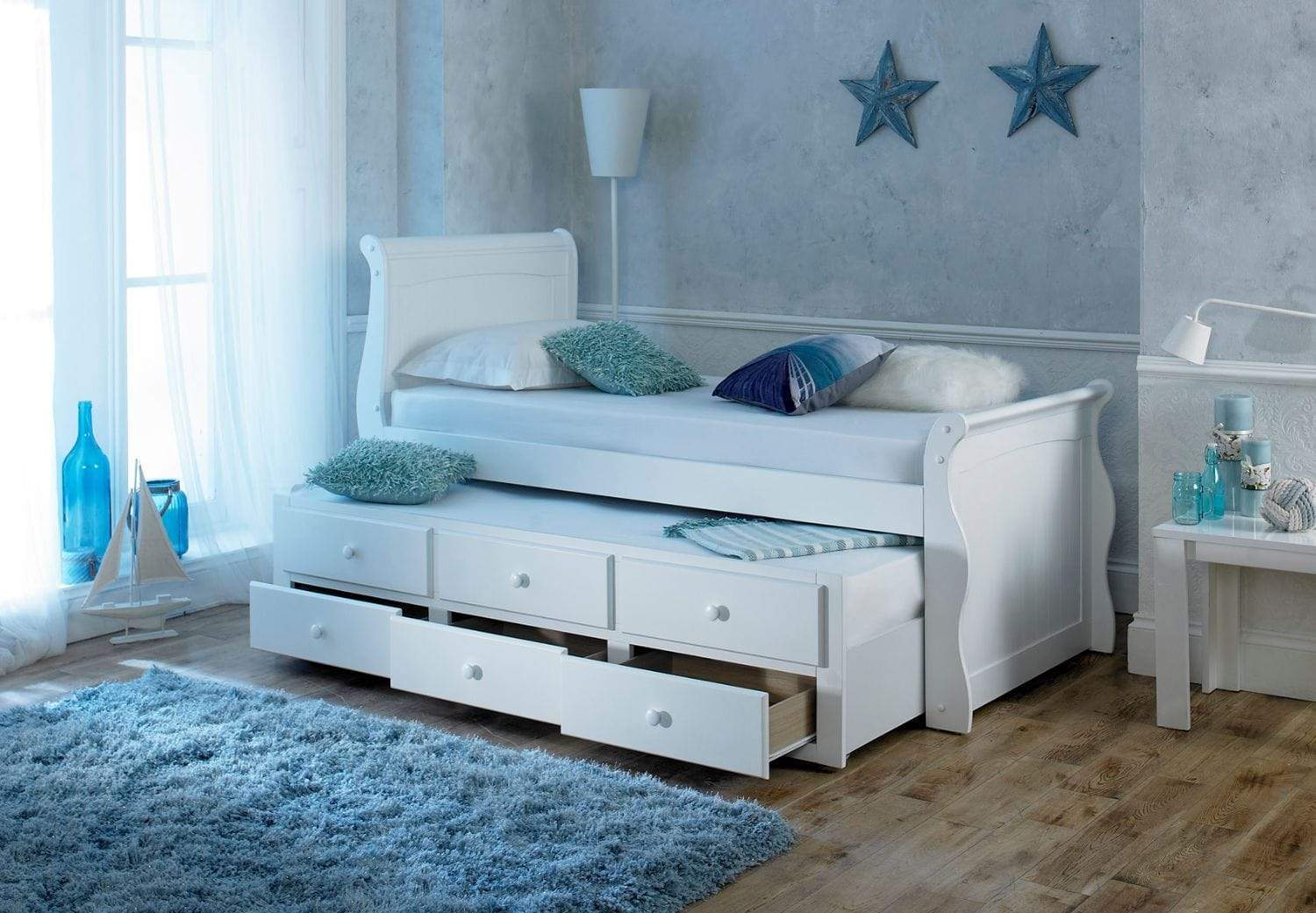 Artisan Bed Company Cabin Bed Captain Bed - White