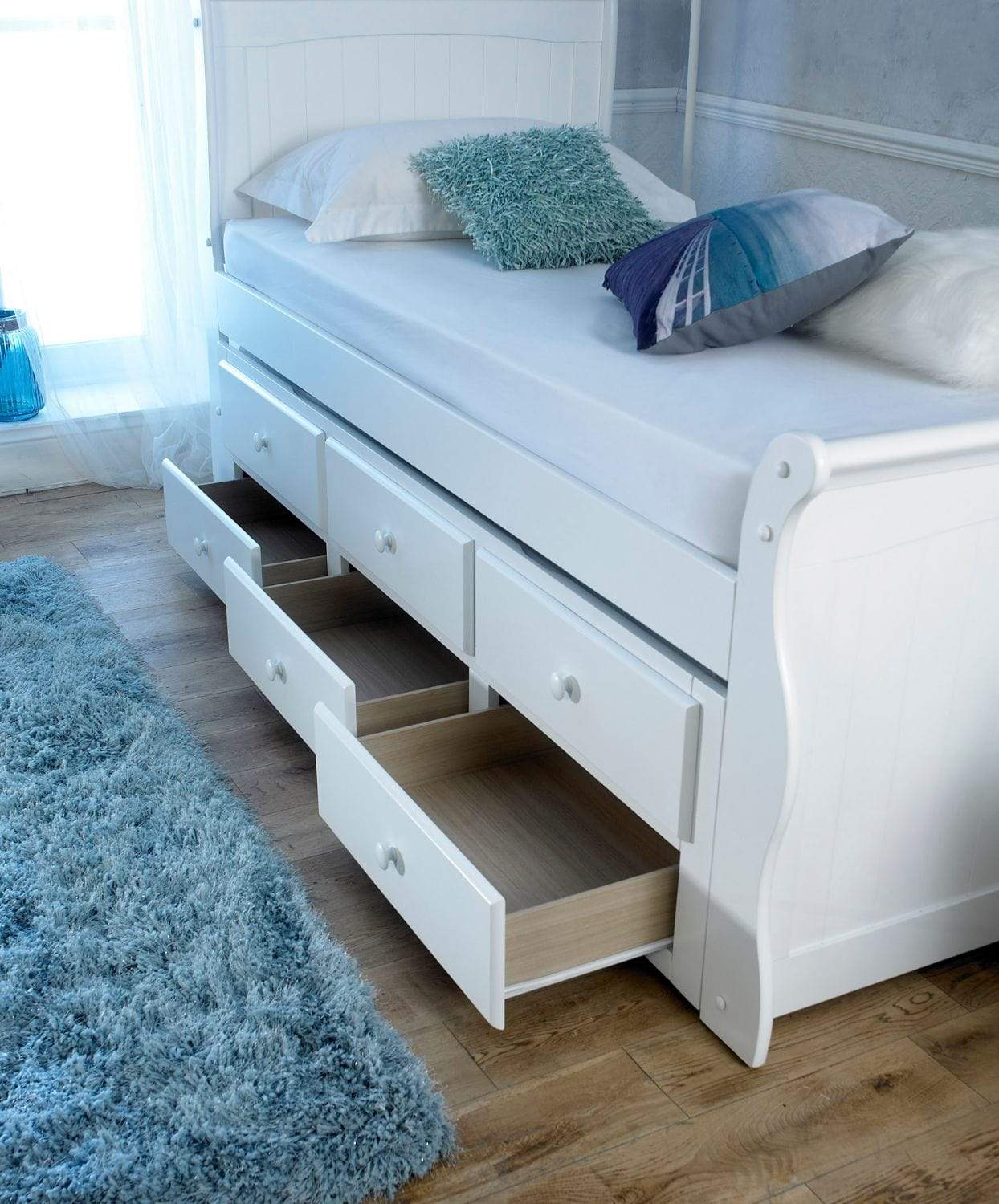 Artisan Bed Company Cabin Bed Captain Bed - White