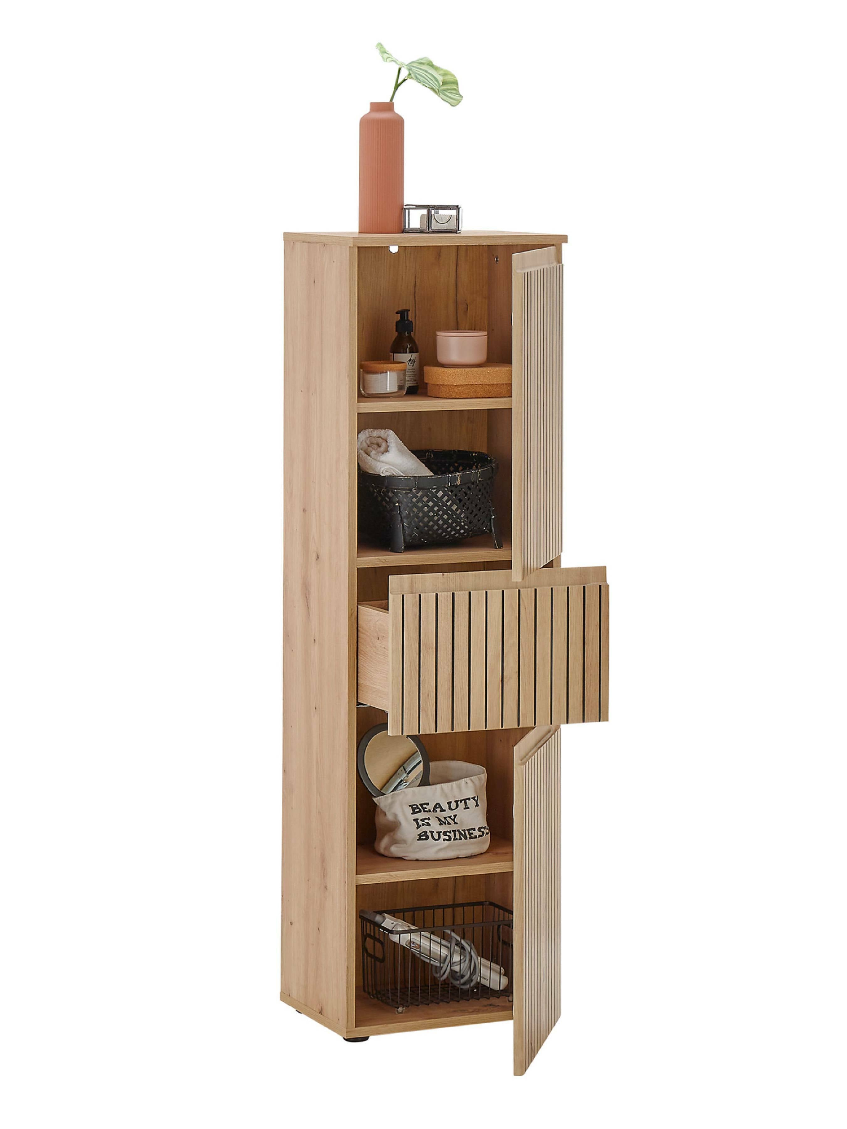 Austin 2 Door & 1 Drawer Narrow Cabinet