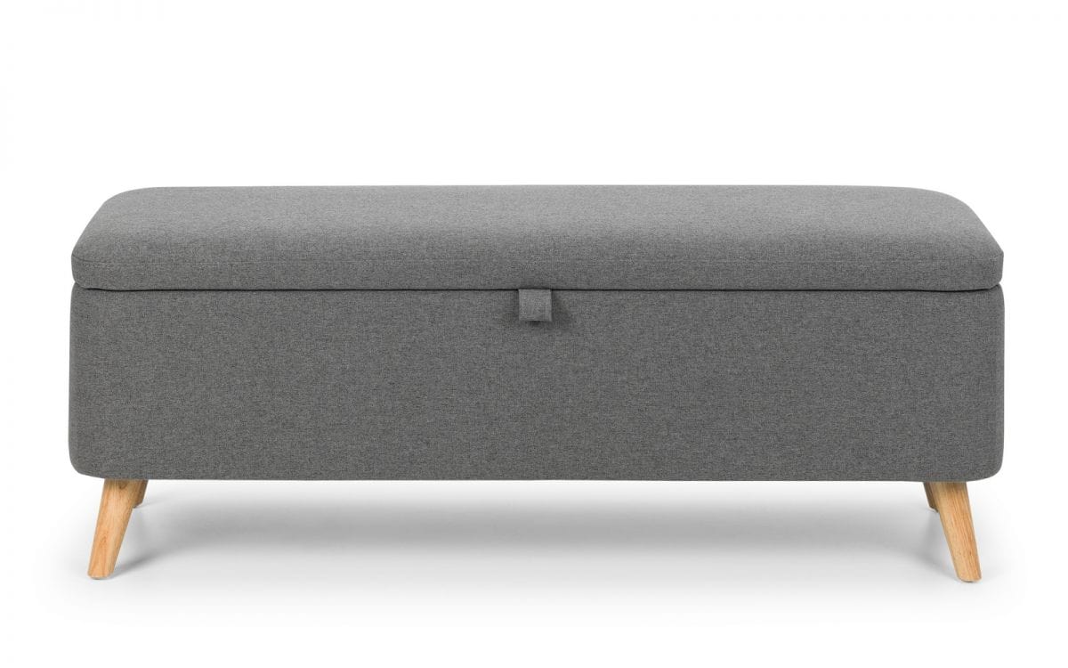 Julian Bowen Blanket Box Astrid Blanket Box - Grey Bed Kings