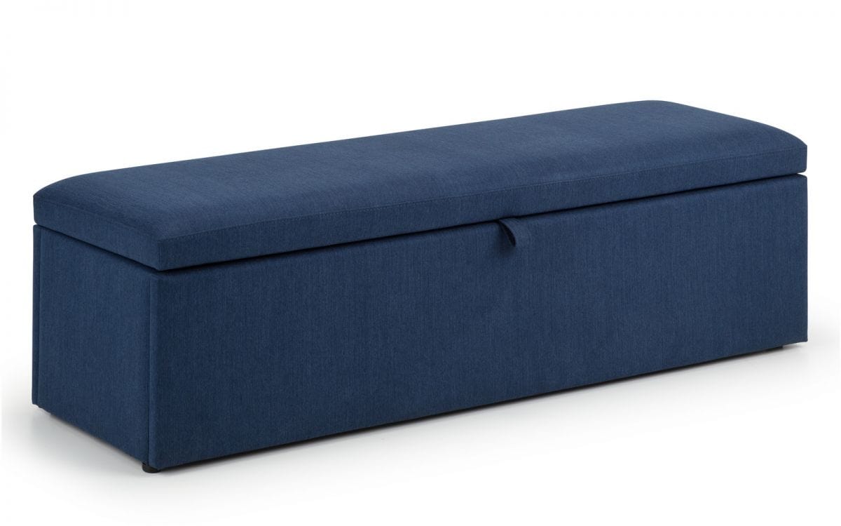 Julian Bowen Blanket Box Sorrento Blanket Box - Blue Bed Kings