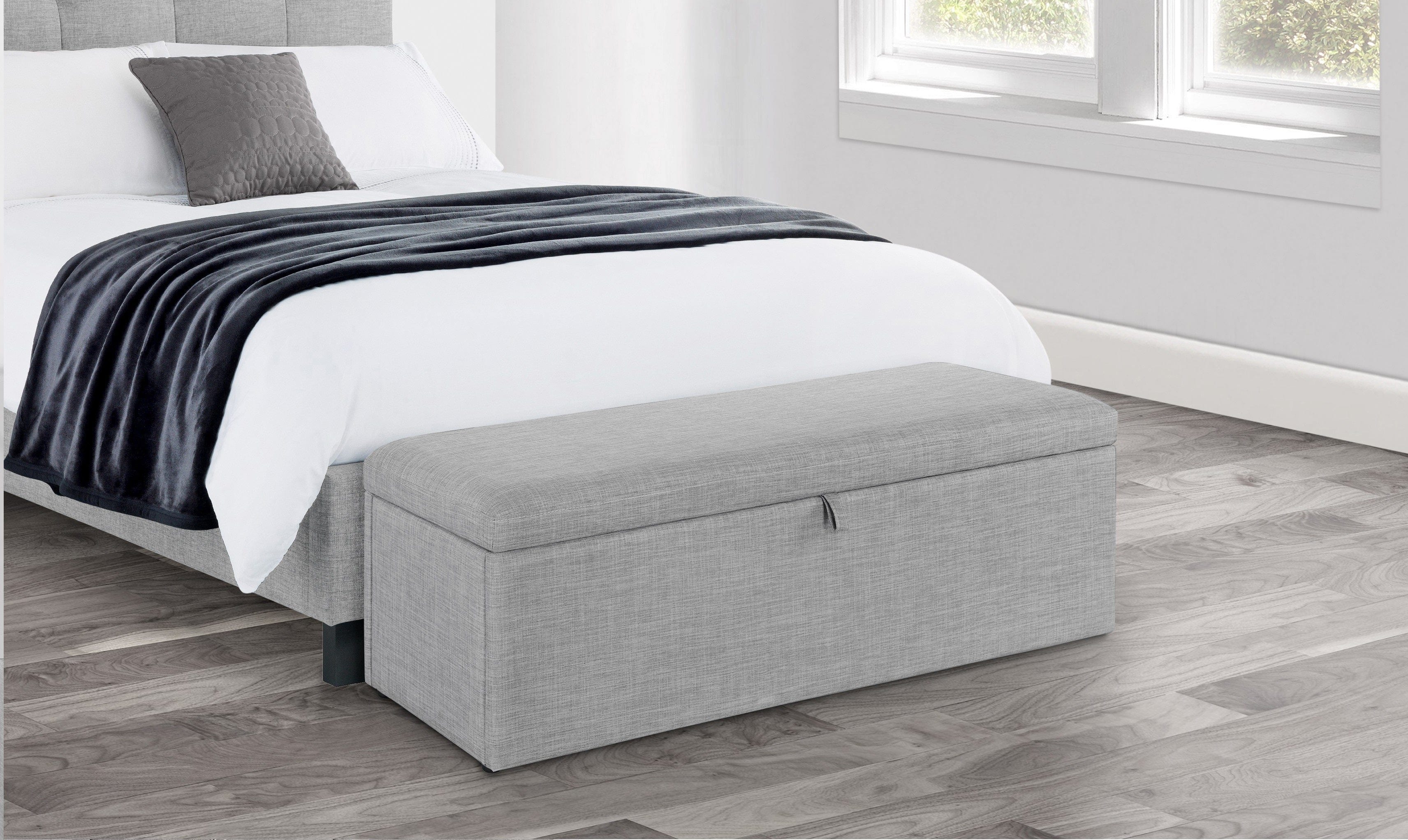 Julian Bowen Blanket Box Sorrento Blanket Box Light Grey Bed Kings