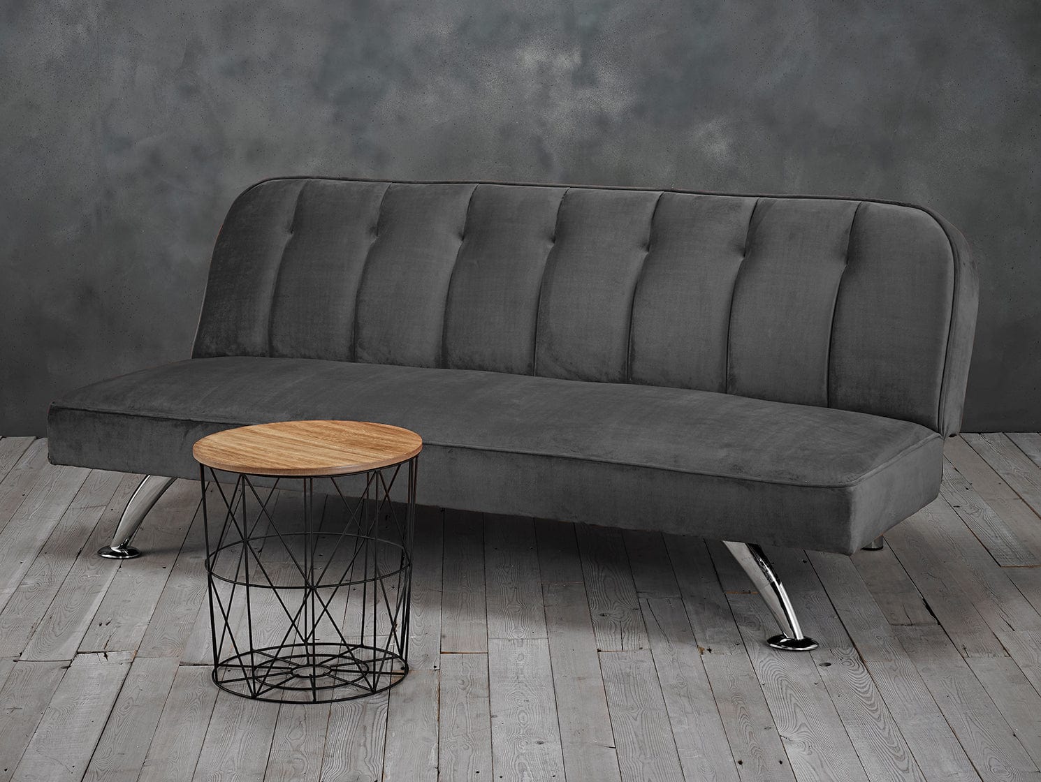 LPD Sofabed Brighton Sofa Bed Grey Bed Kings