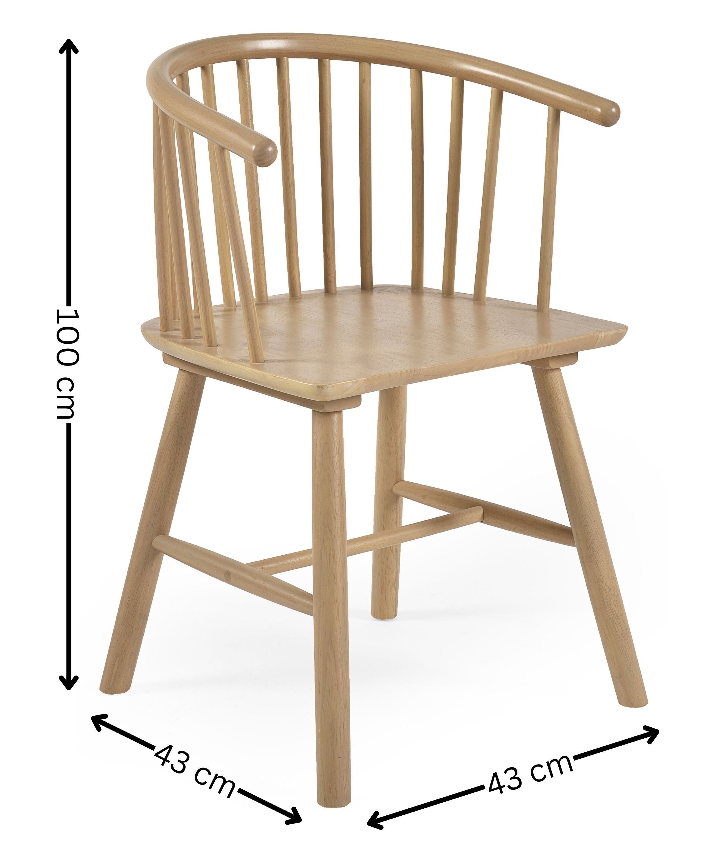 Kaito Oak Dining Chairs (Set of 2)