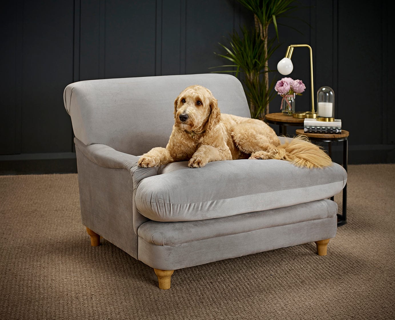 LPD Chair Plumpton Chair Grey Bed Kings