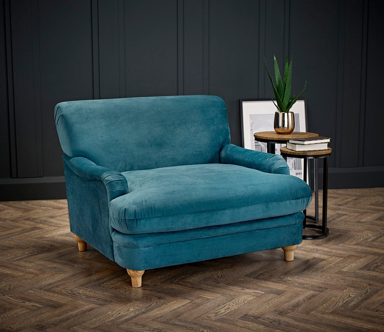 LPD Chair Plumpton Chair Peacock Blue Bed Kings