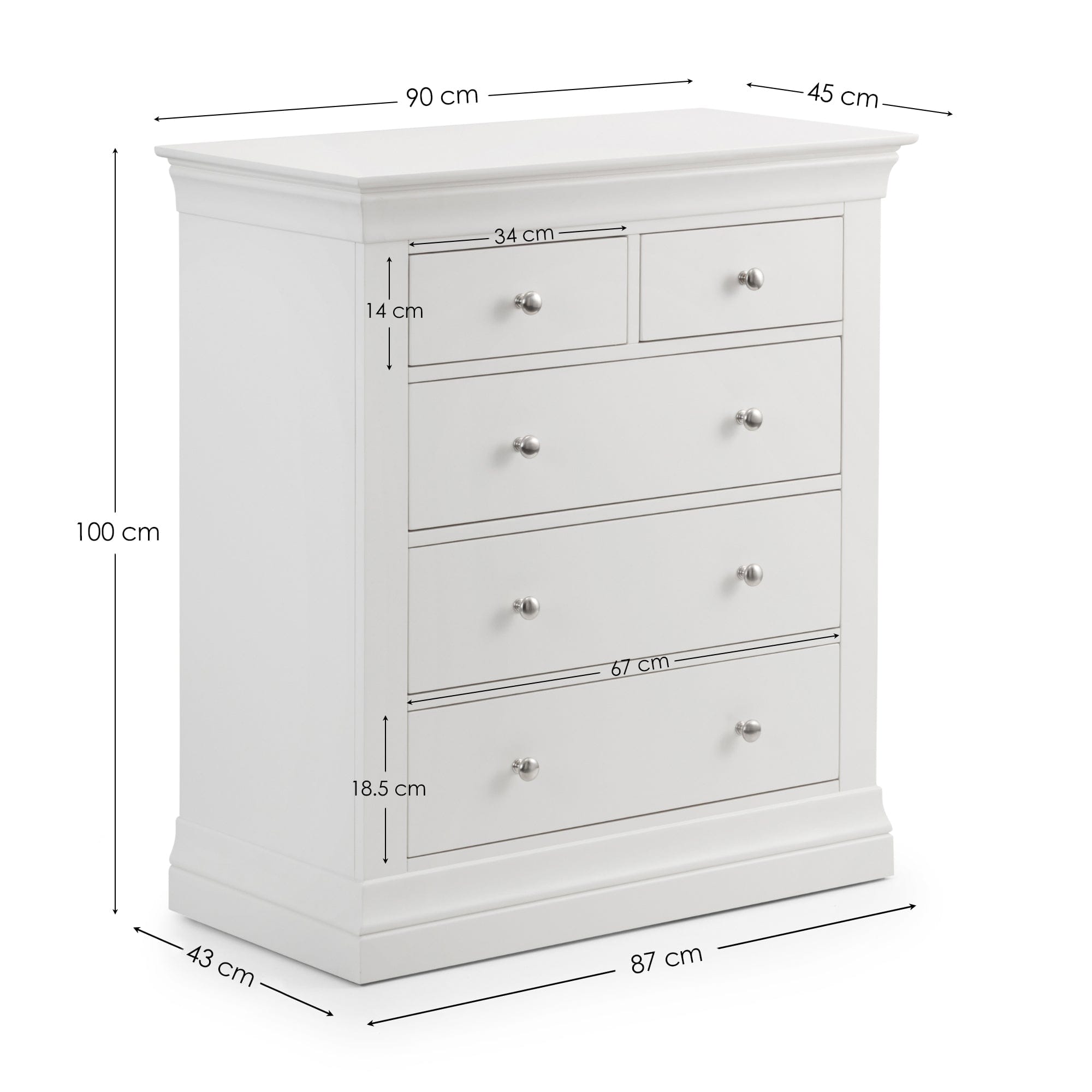 Julian Bowen Chest Of Drawers Clermont 3+2 Drawer Chest Bed Kings