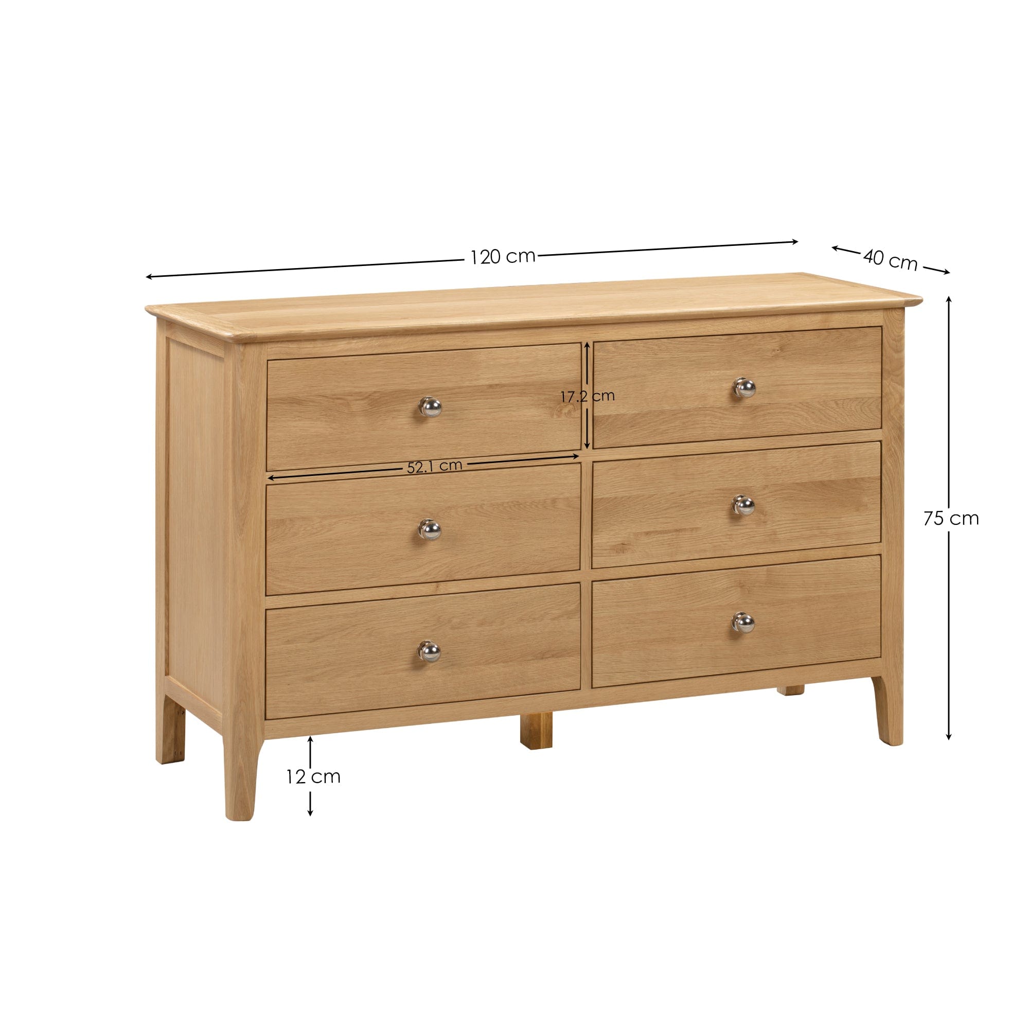 Julian Bowen Chest Of Drawers Cotswold 6 Drawer Wide Chest Bed Kings