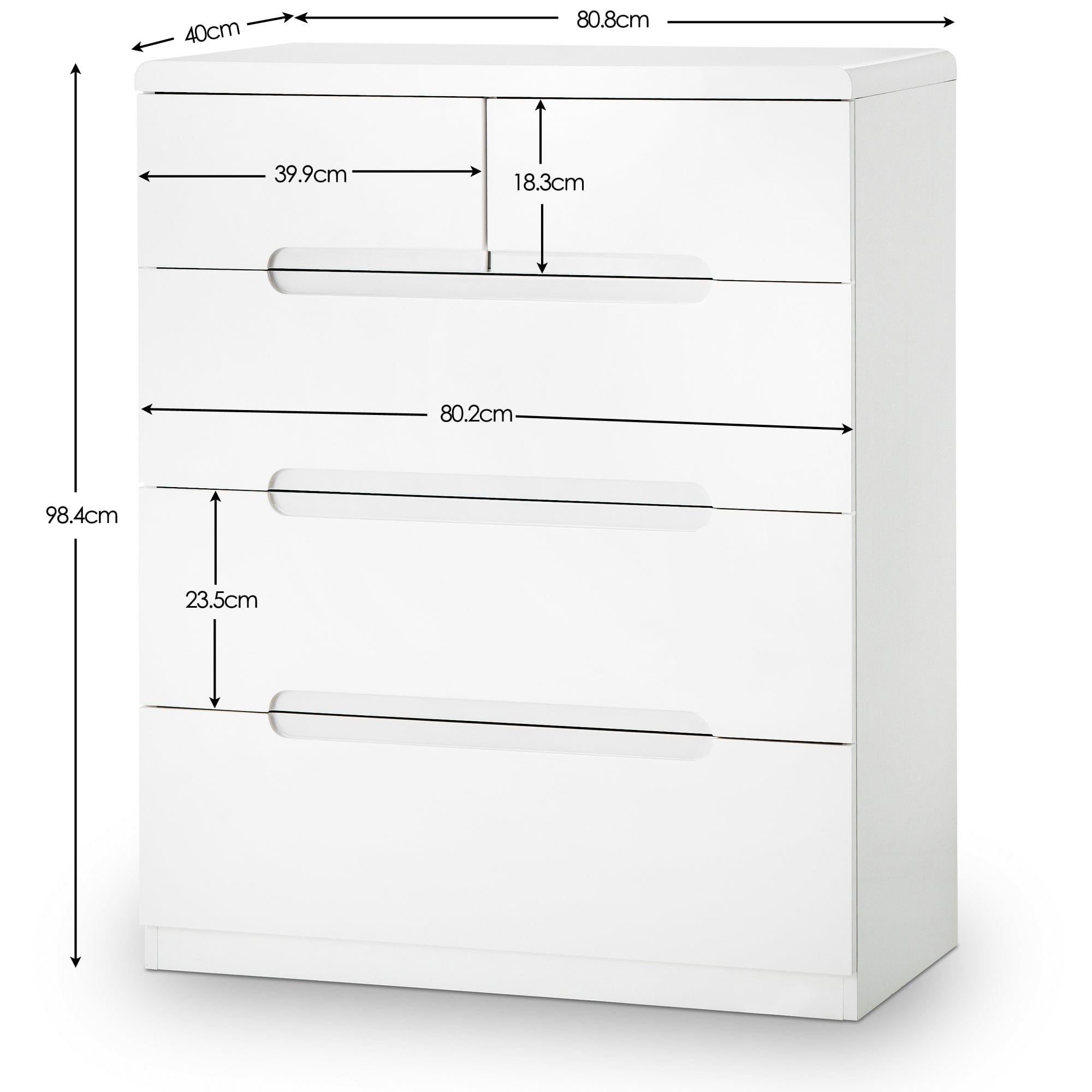 Julian Bowen Chest Of Drawers Manhattan 3+2 Drawer Chest Bed Kings