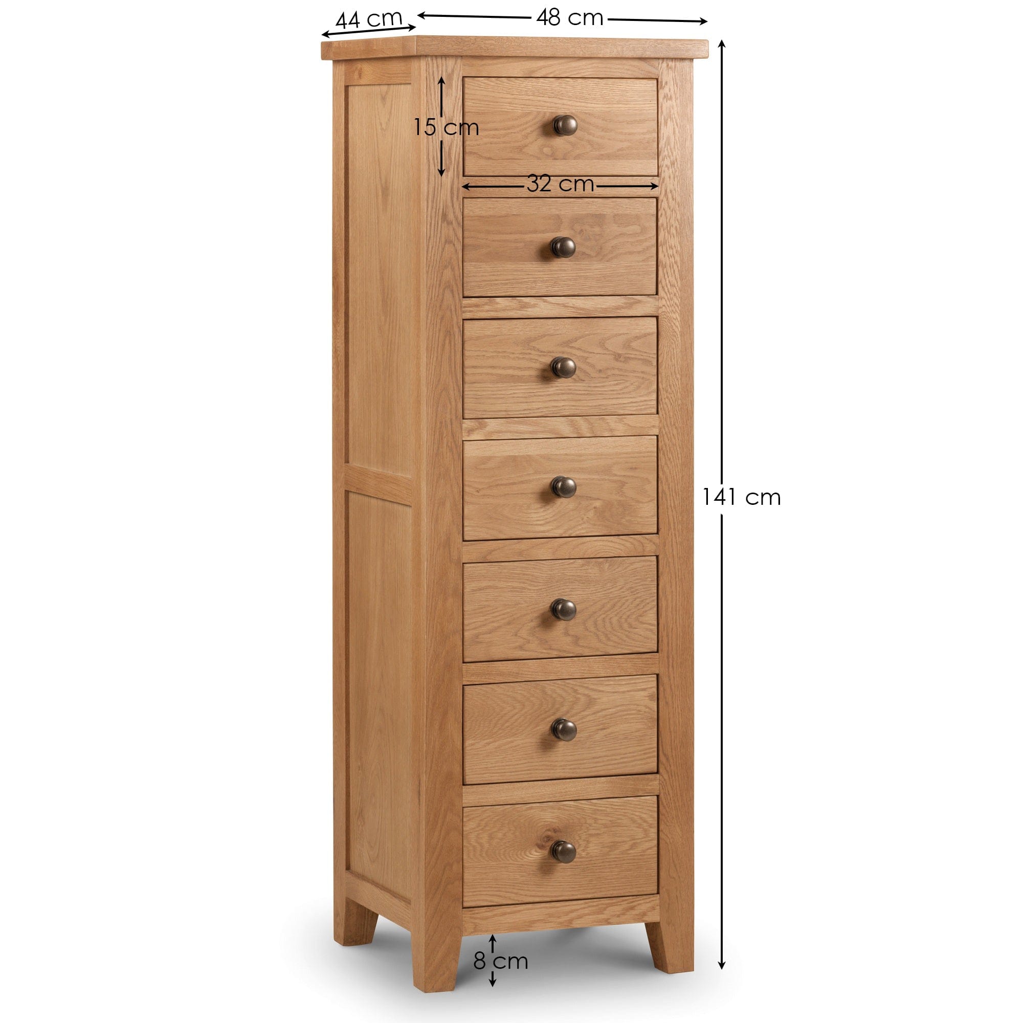 Julian Bowen Chest Of Drawers Marlborough 7 Drawer Narrow Chest Bed Kings