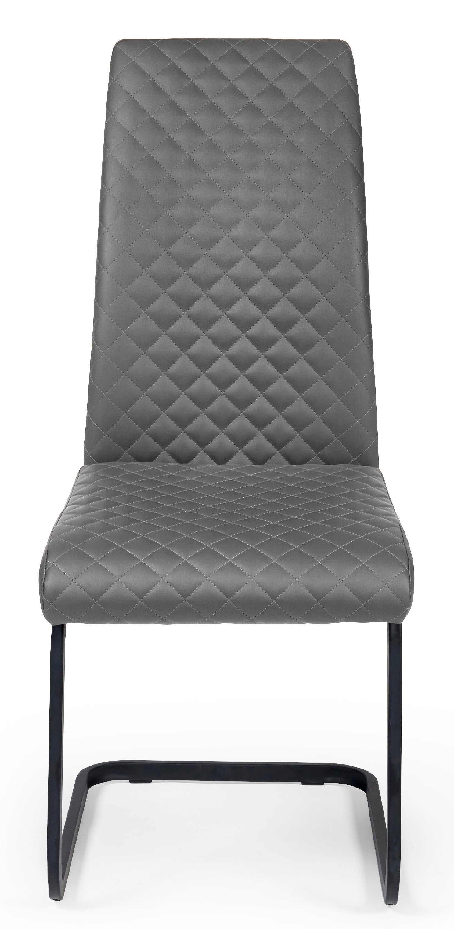 Xavier Grey Upholstered Cantilever Dining Chairs (Set of 4)