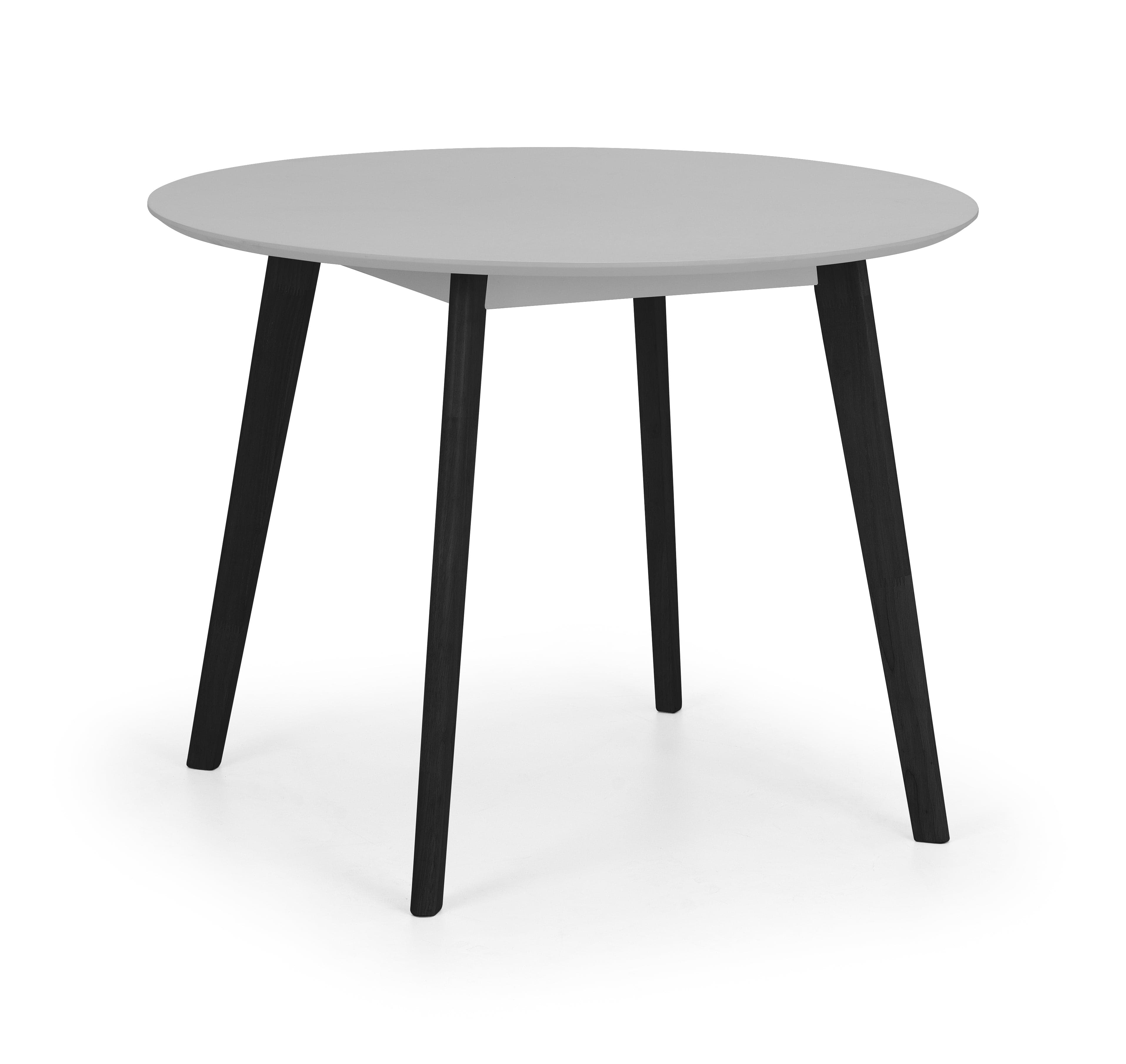 Julian Bowen Dining Table Casa Round Dining Table - Grey/Black Bed Kings