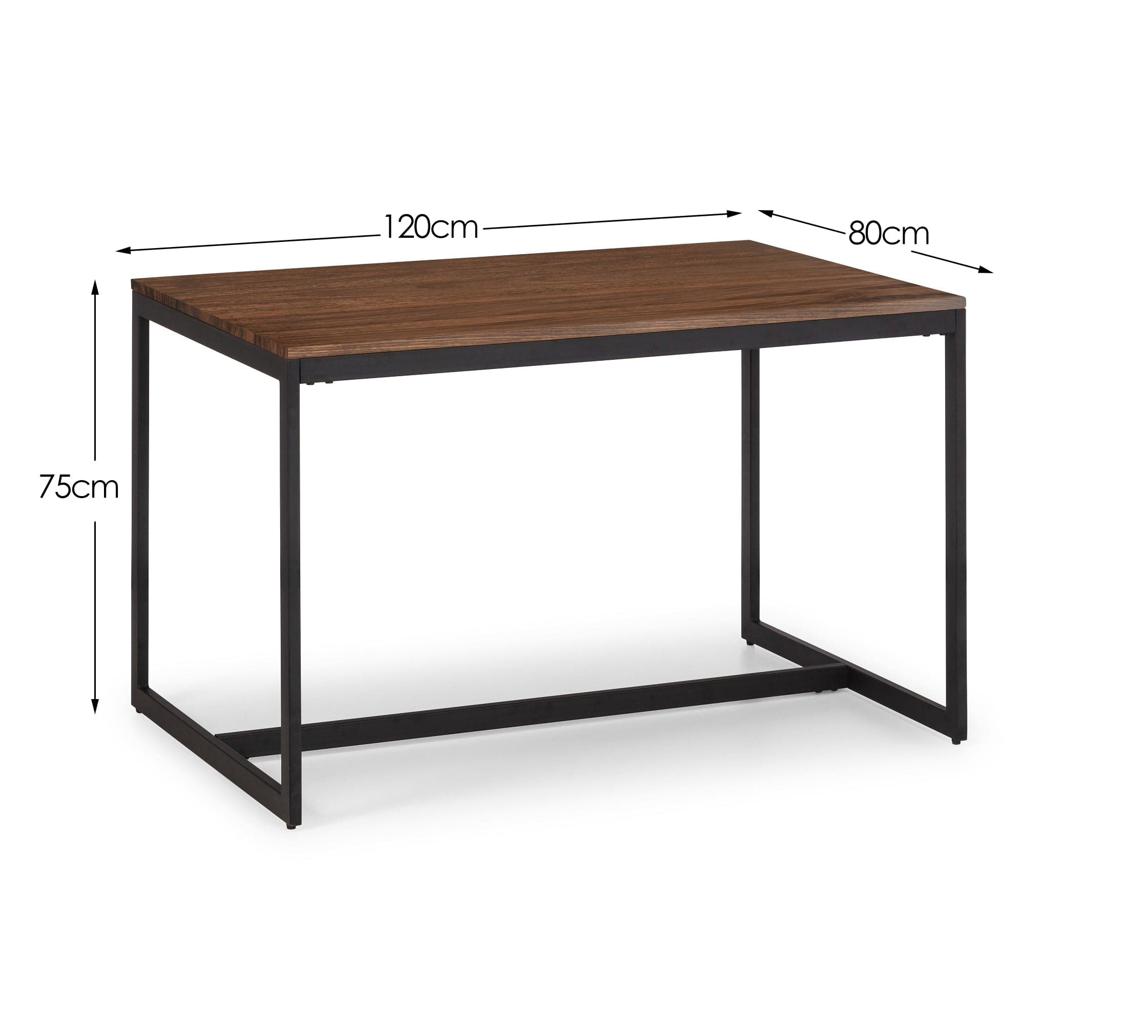 Julian Bowen Dining Table Tribeca Dining Table - Walnut Bed Kings