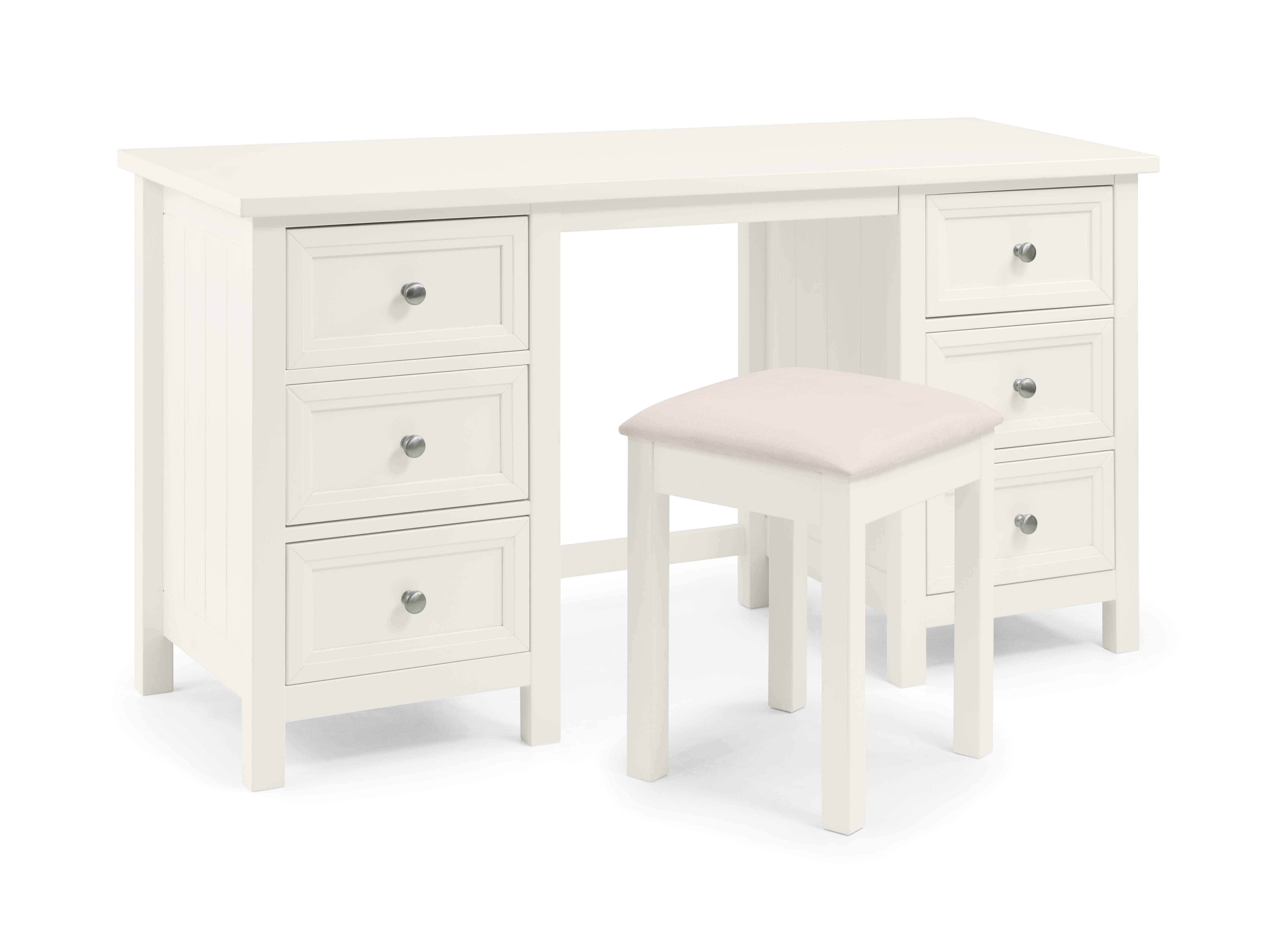 Julian Bowen Dressing Table Maine Dressing Table - Surf White Bed Kings