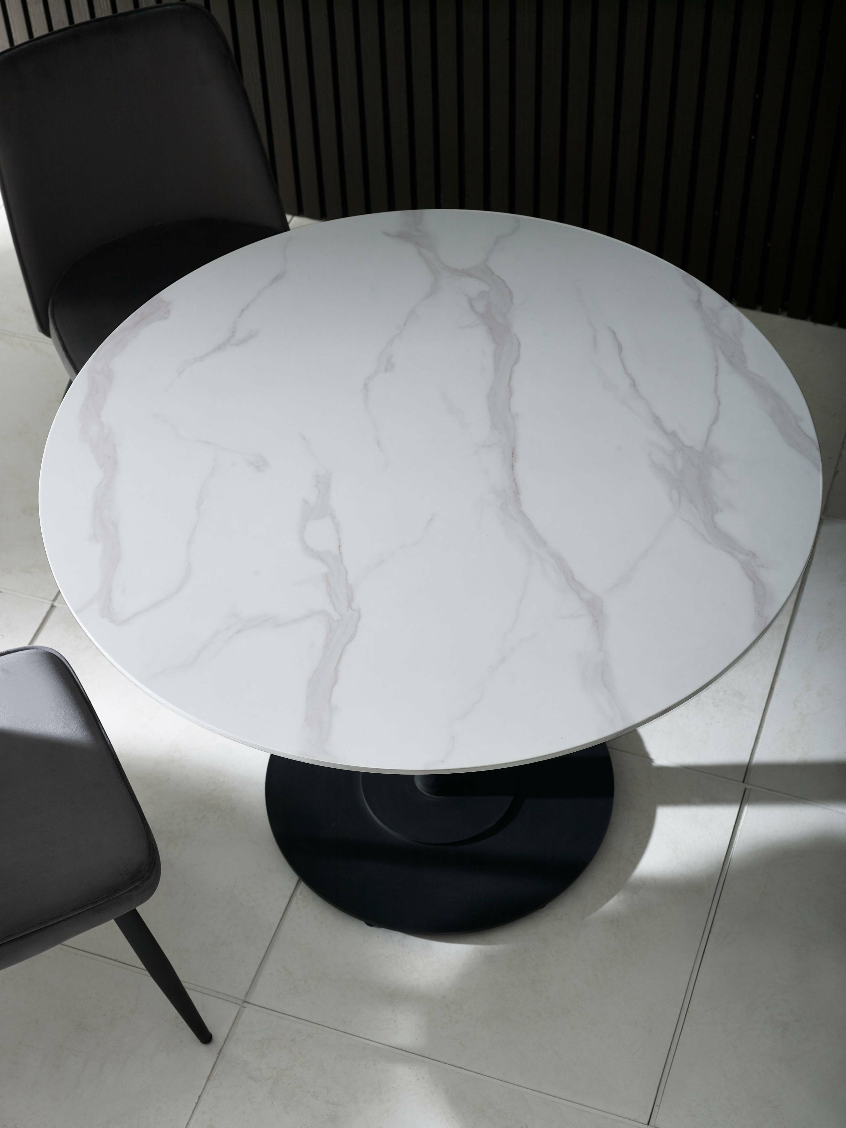 Luca 100cm Round Dining Table White