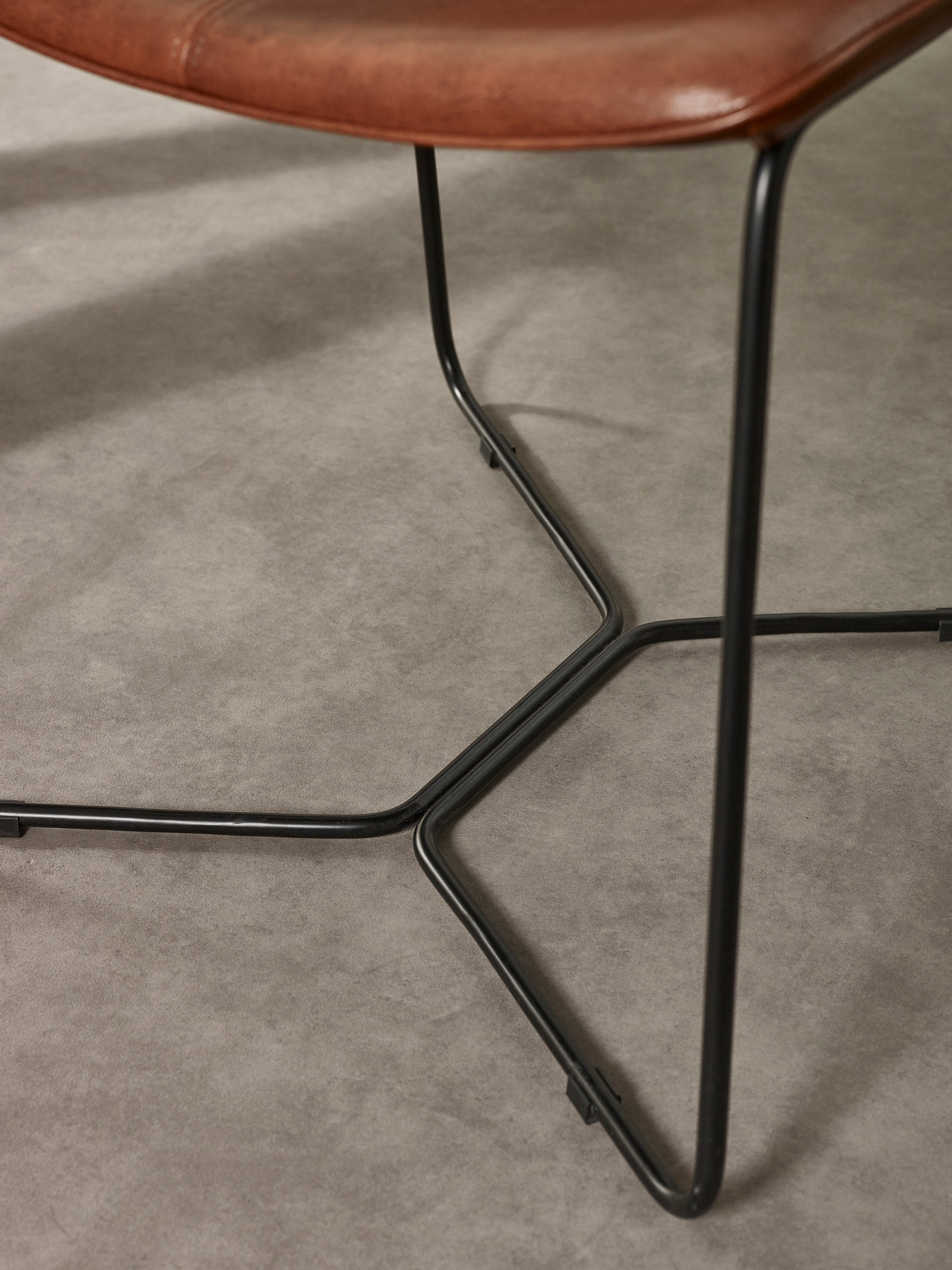 Joren Tan Brown PU Leather Dining Chairs (Set of 2)