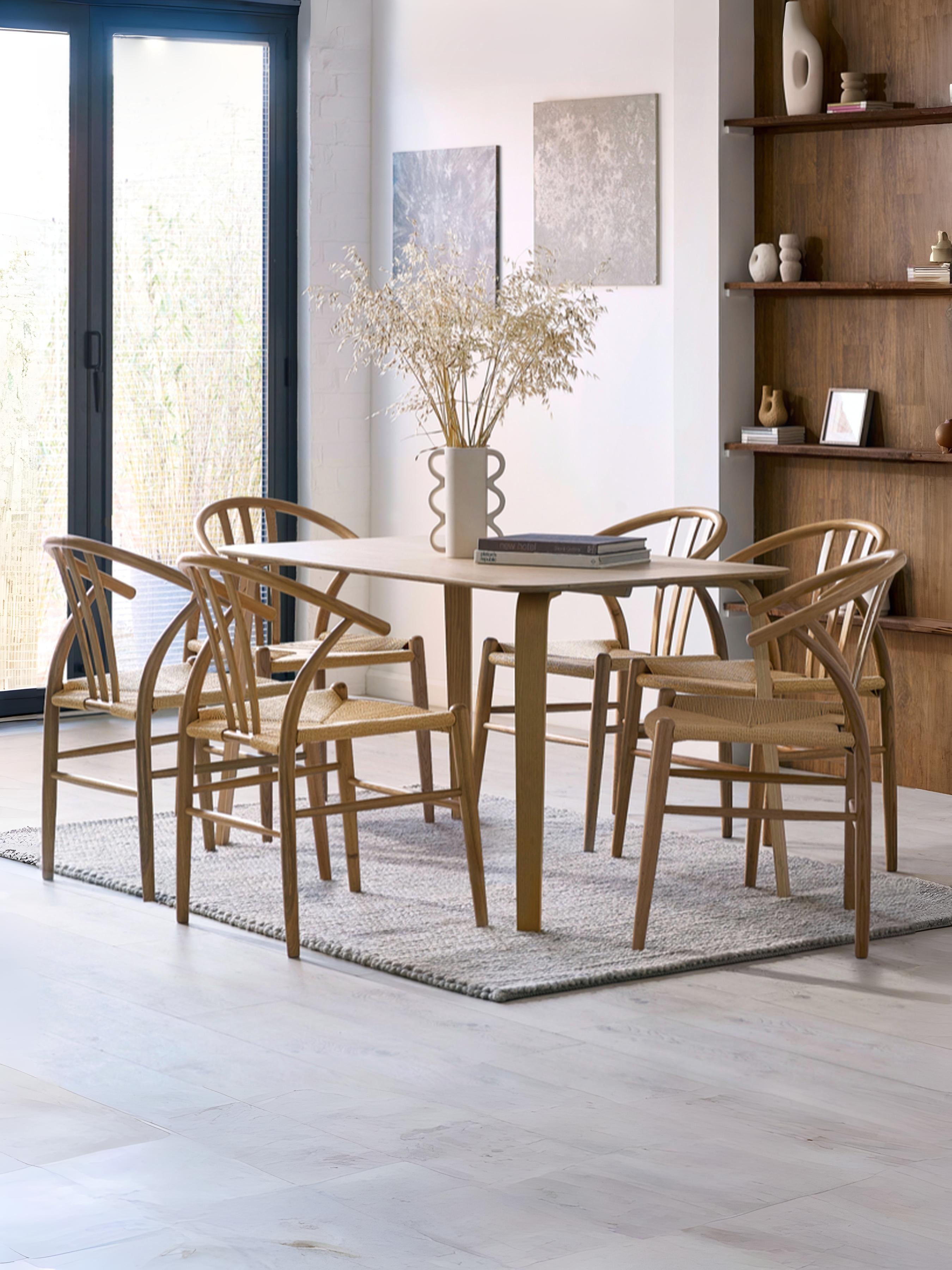Symi Natural Oak Dining Chairs (Set of 2)