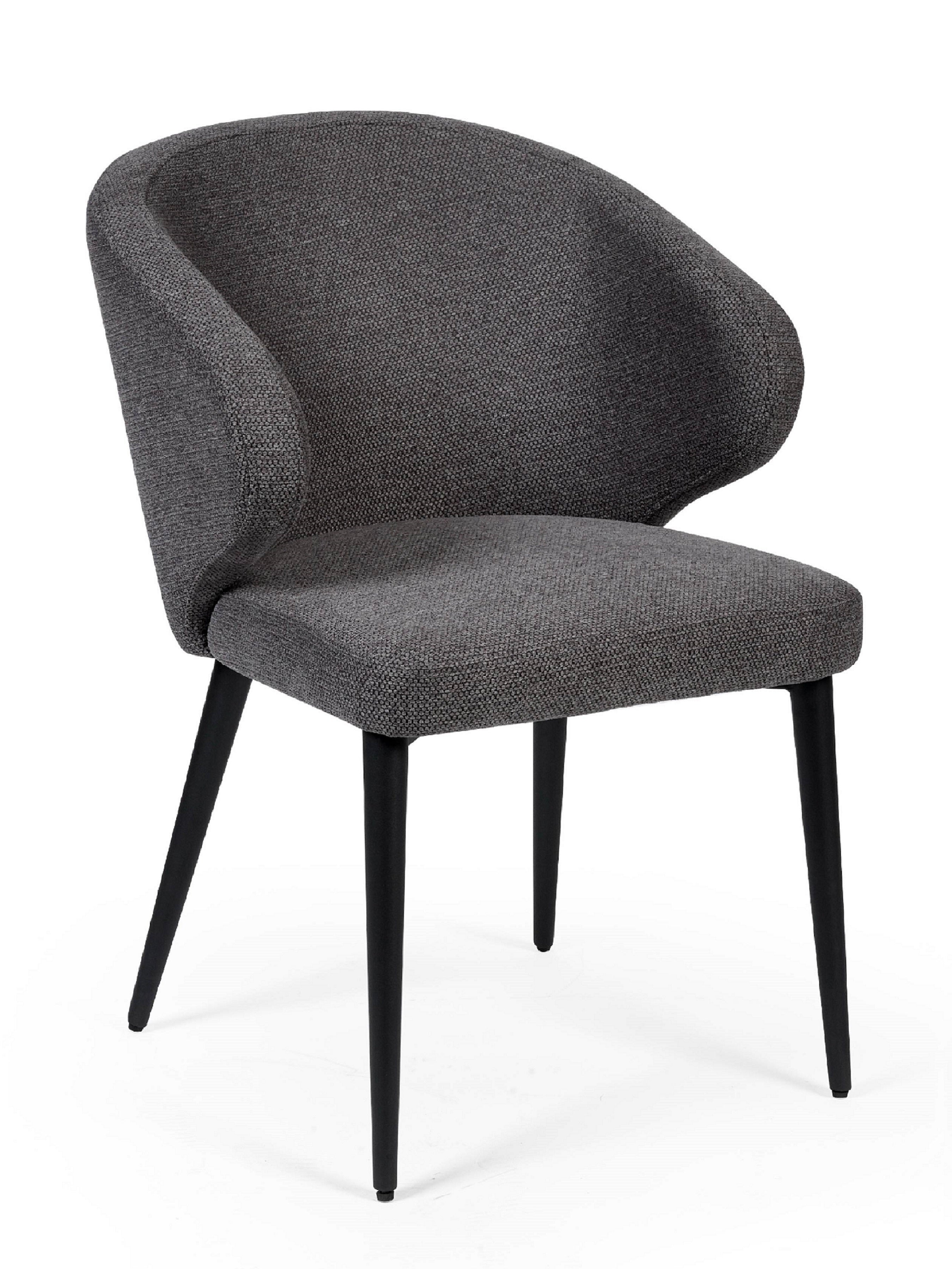 Marcus Mid Grey Fabric Dining Chairs (Set of 2)