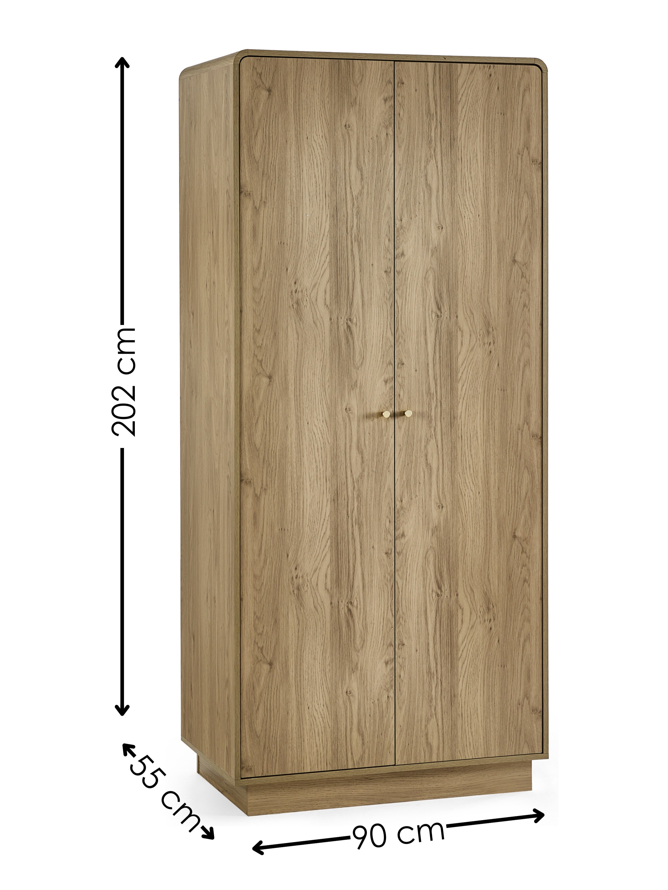Ingrid 2 Door Wardrobe Oak