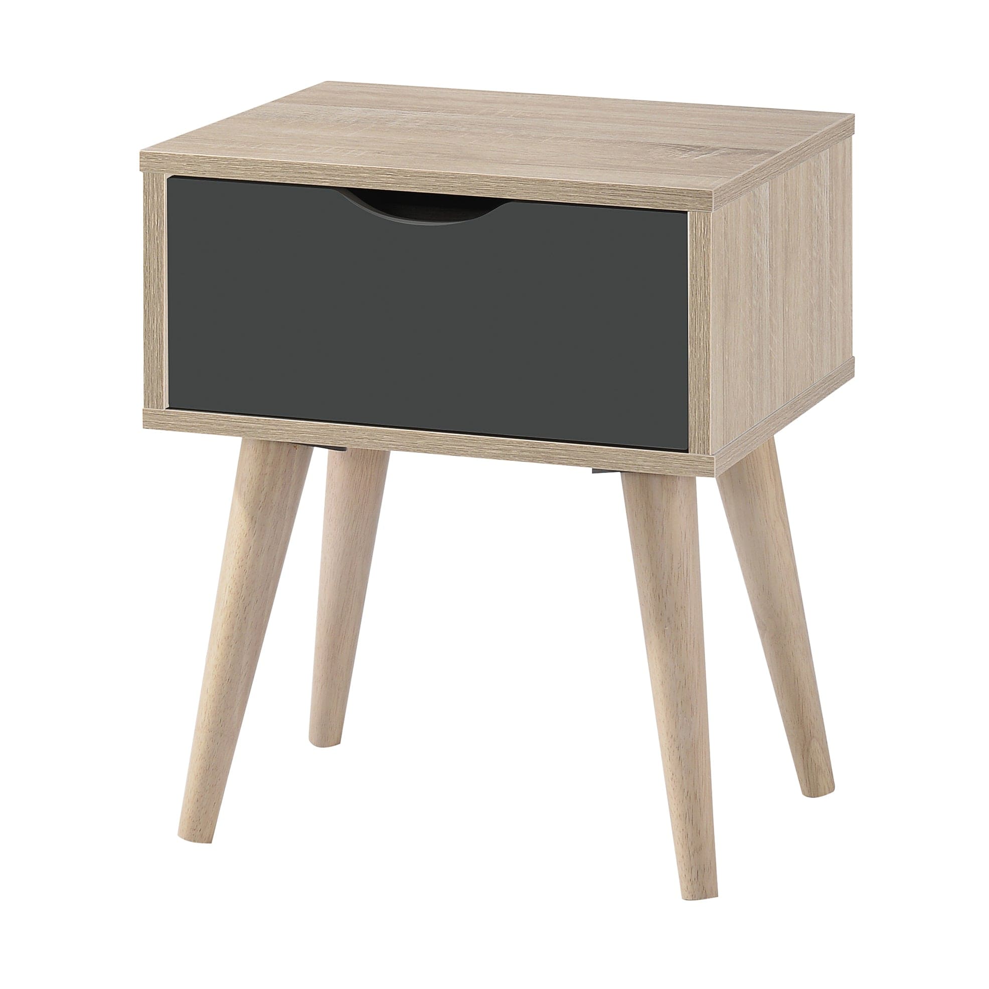 LPD Lamp Table Scandi Oak Lamp Table Grey Bed Kings