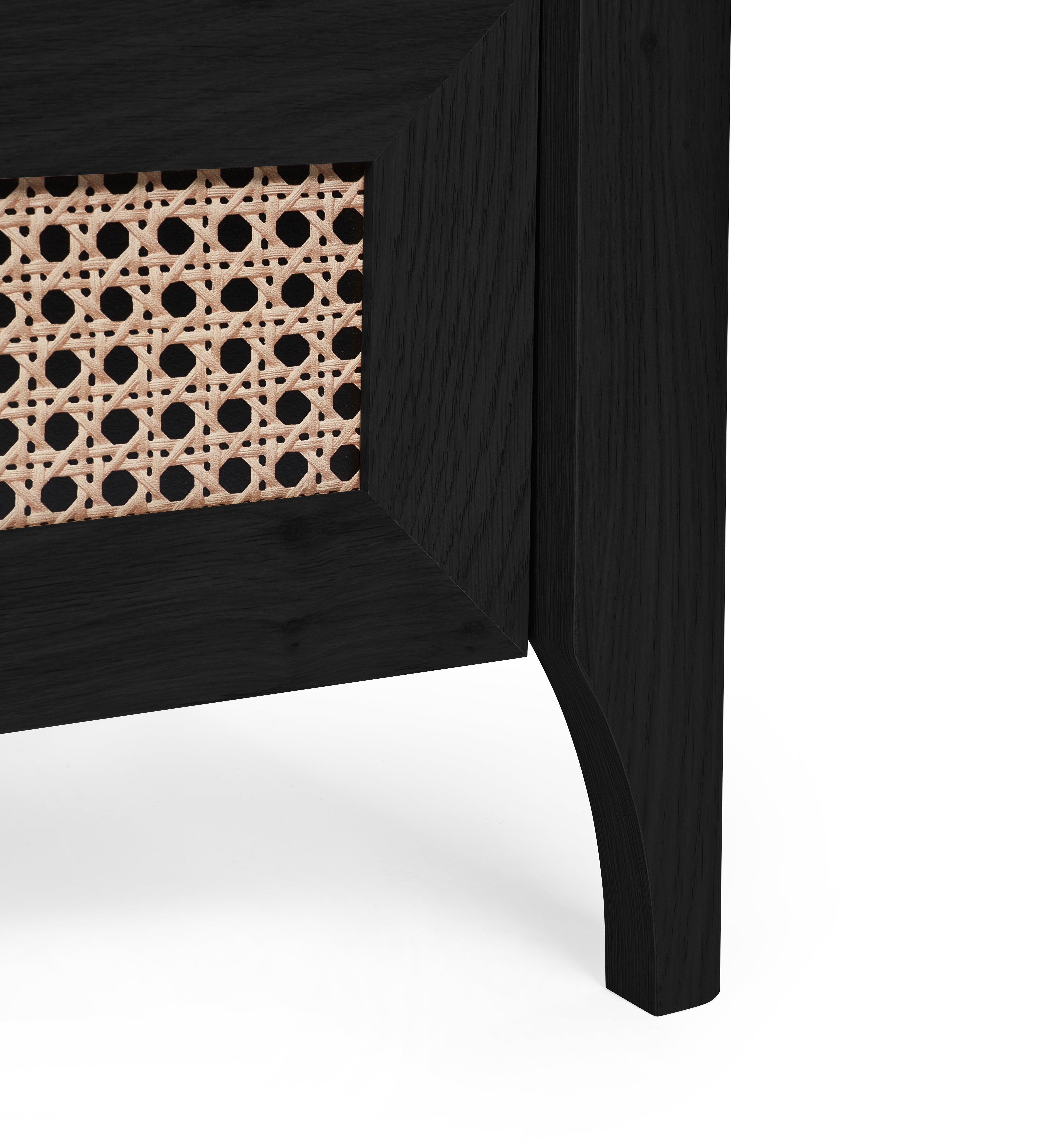 Sydney 6 Drawer Wide Chest - Black Ash